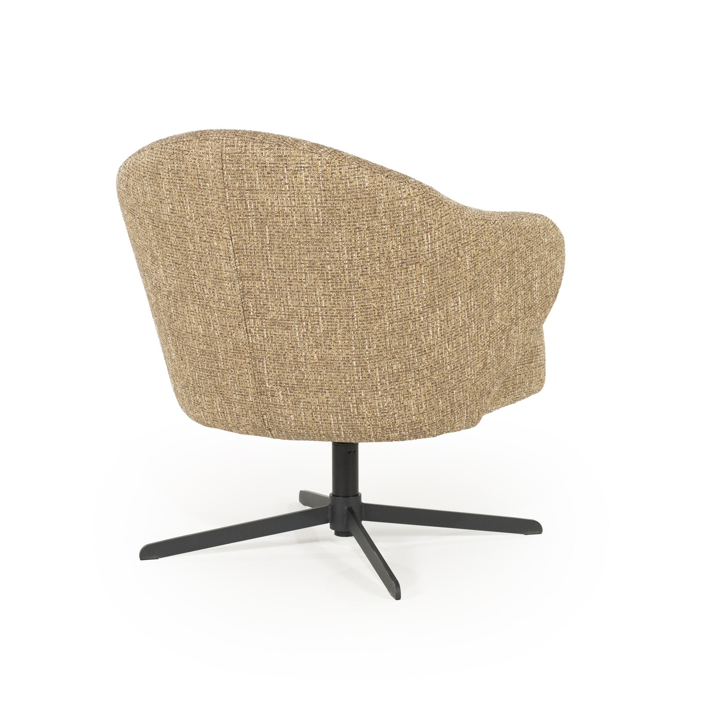 Eleonora Draaifauteuil 'Connor' kleur Mosterd