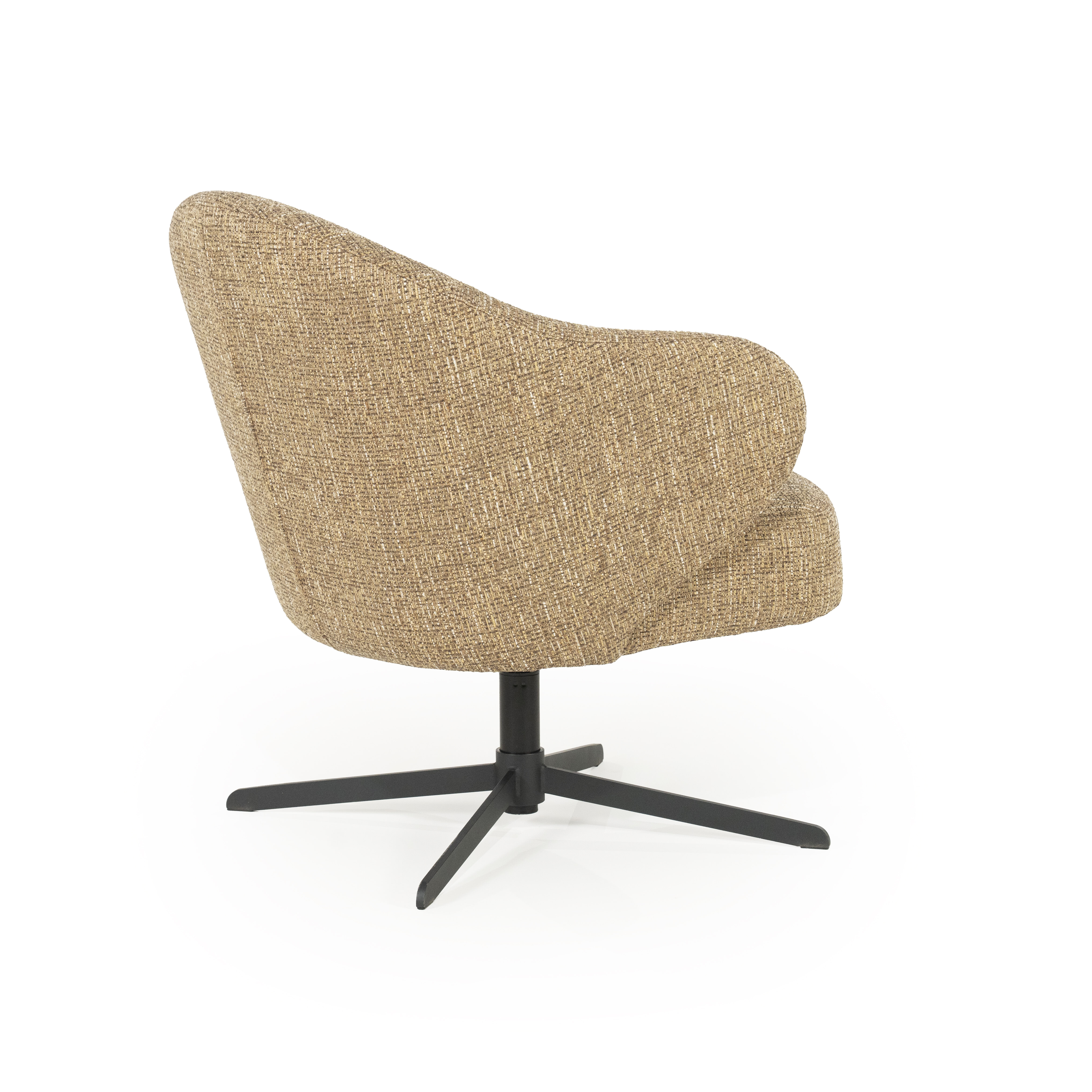 Eleonora Draaifauteuil 'Connor' kleur Mosterd