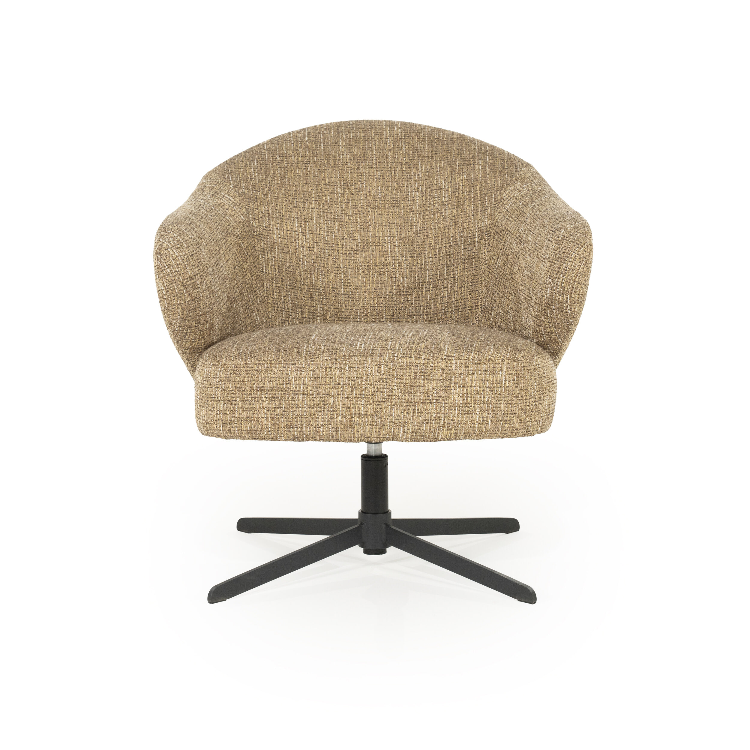 Eleonora Draaifauteuil 'Connor' kleur Mosterd