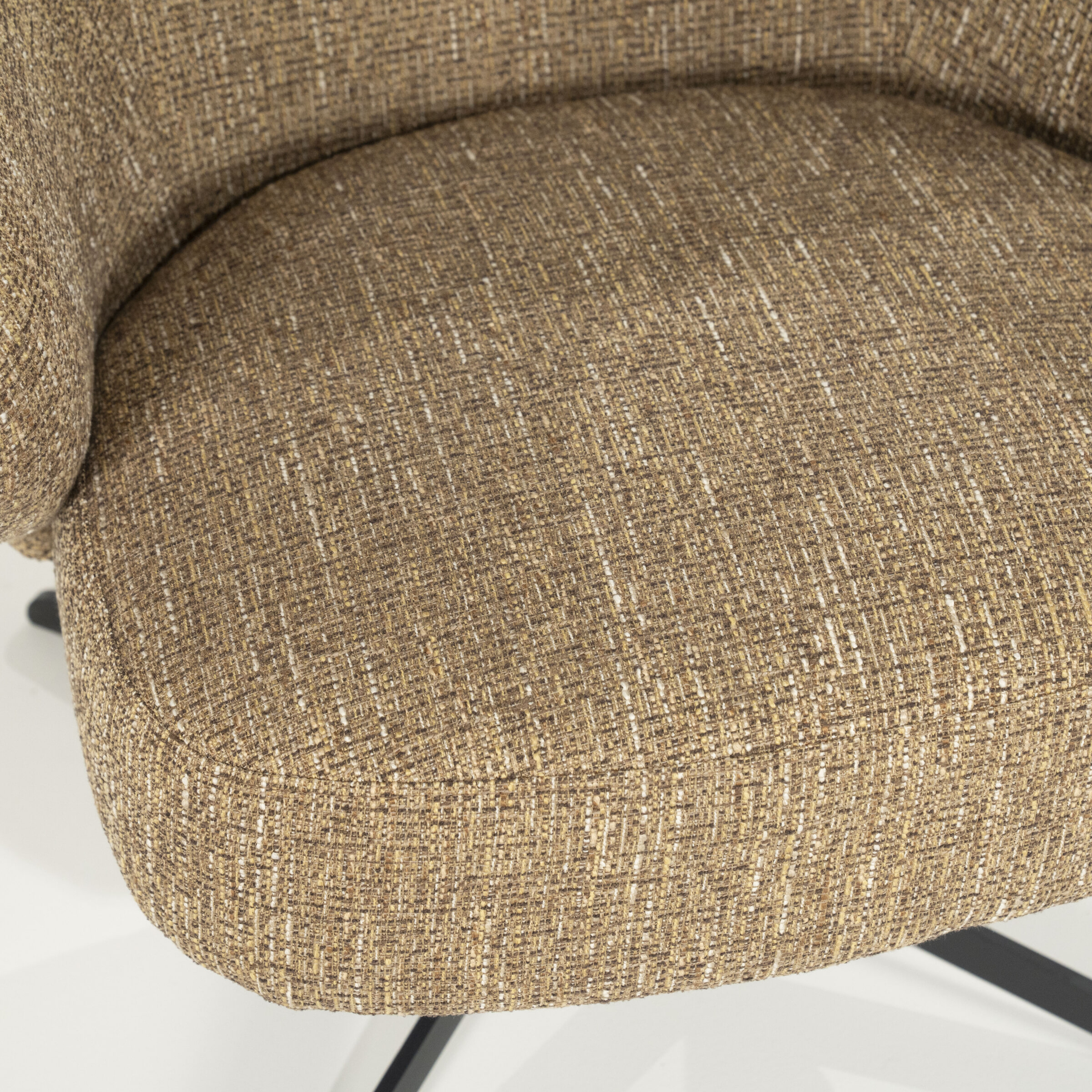 Eleonora Draaifauteuil 'Connor' kleur Mosterd