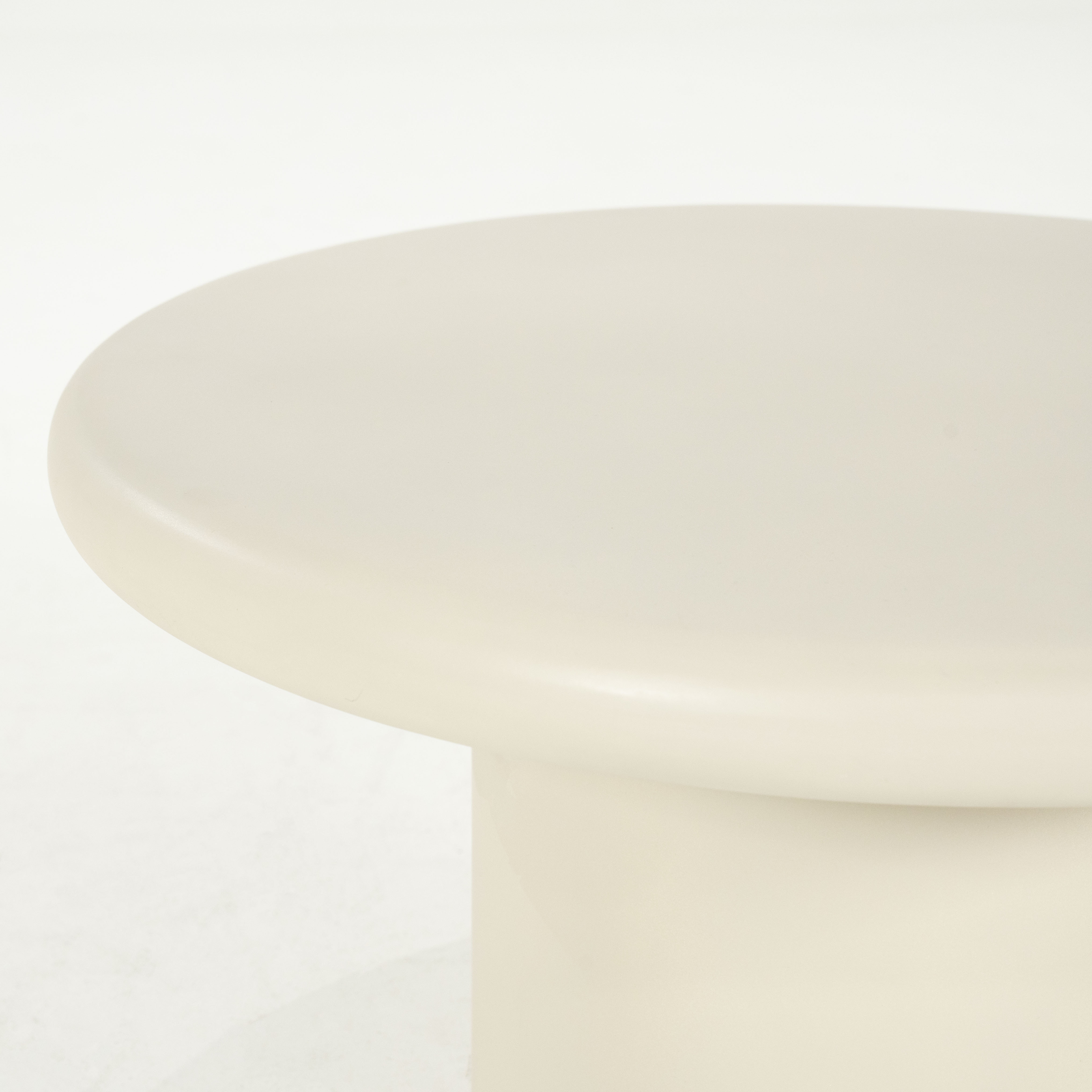 Eleonora Ronde Bijzettafel 'Jade' Magnesium oxide, 66cm