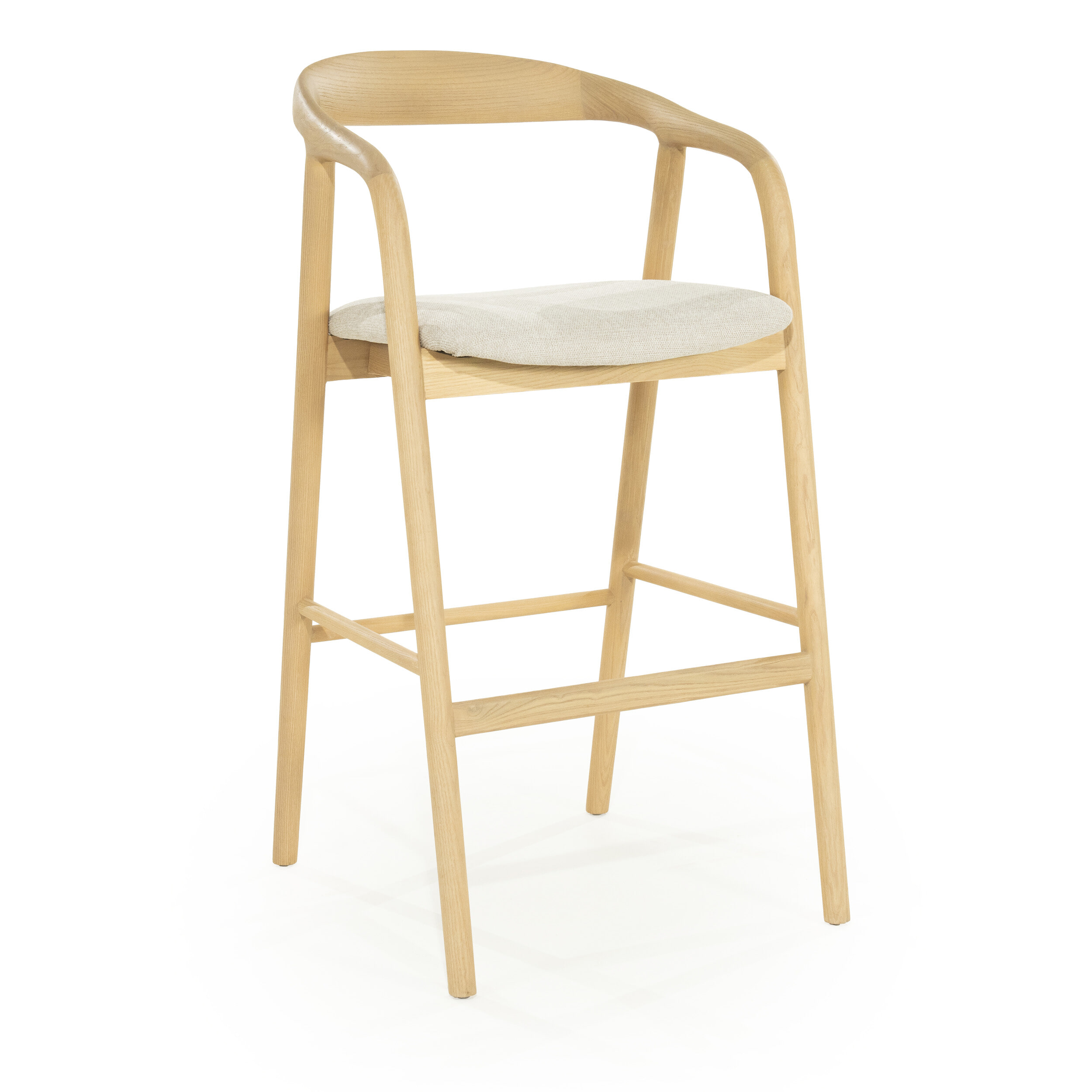 Eleonora Barkruk 'Rayven' Essen en stof (zithoogte 75cm)