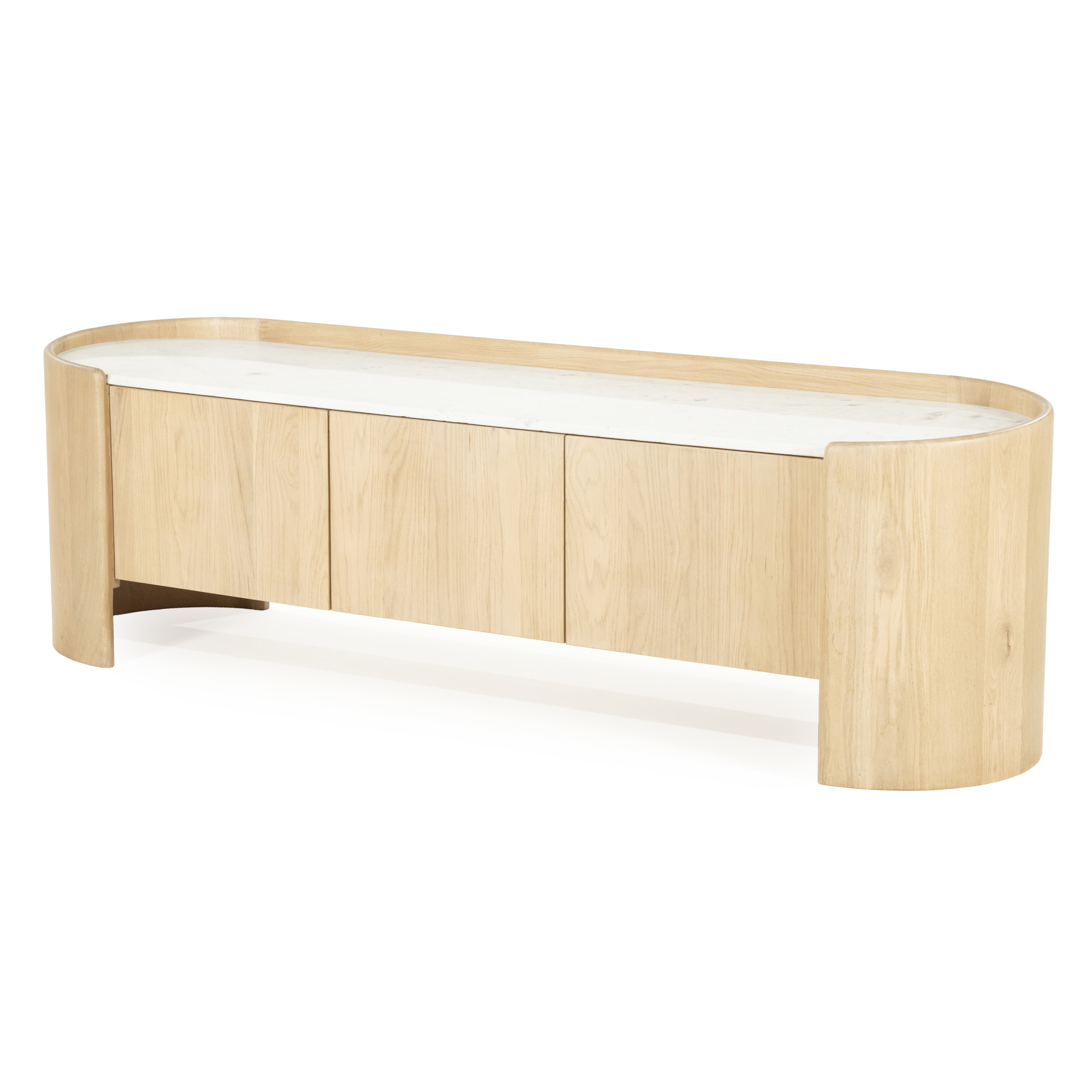 Eleonora TV-meubel 'Don' Marmer en eikenhout, 165cm