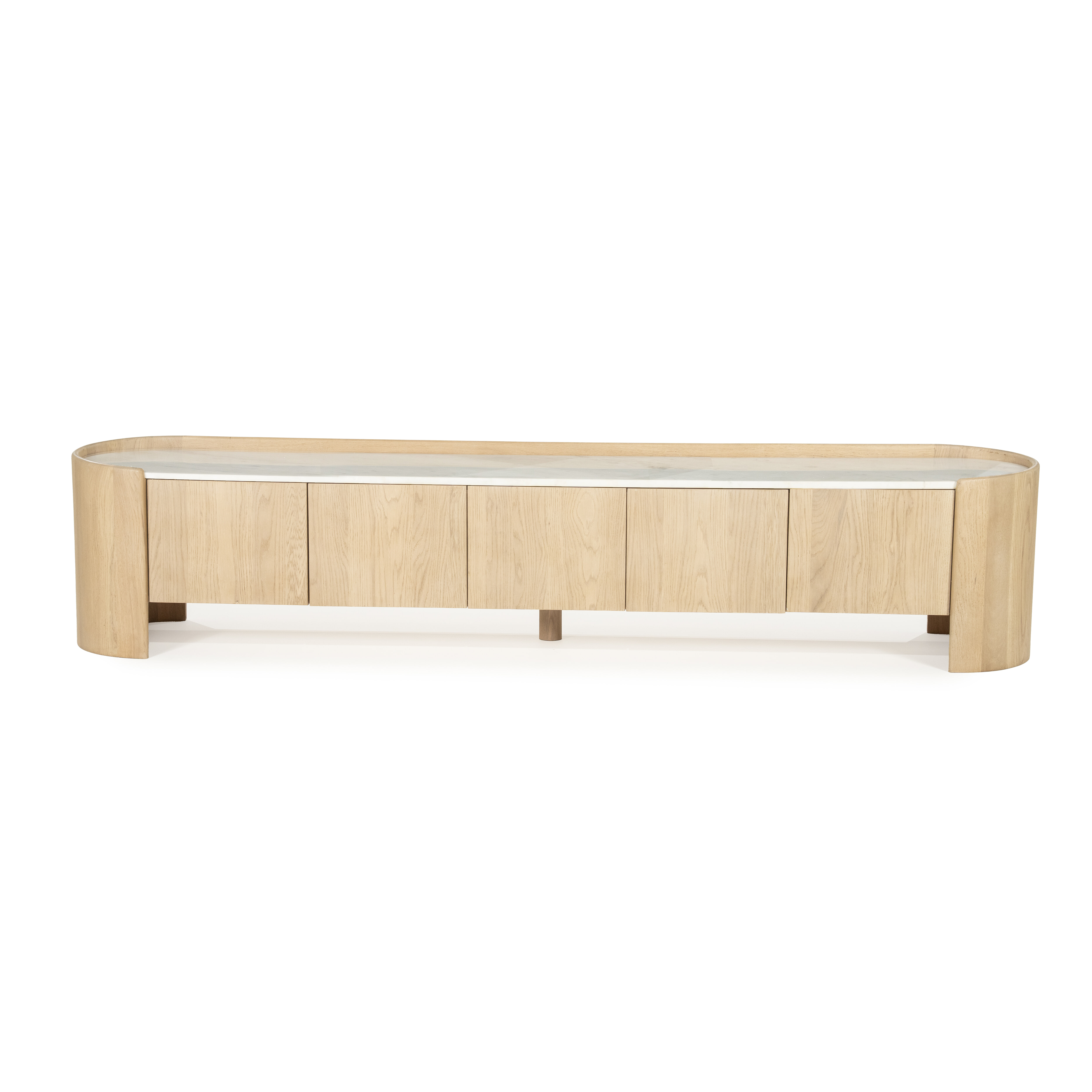 Eleonora TV-meubel 'Don' Marmer en eikenhout, 240cm