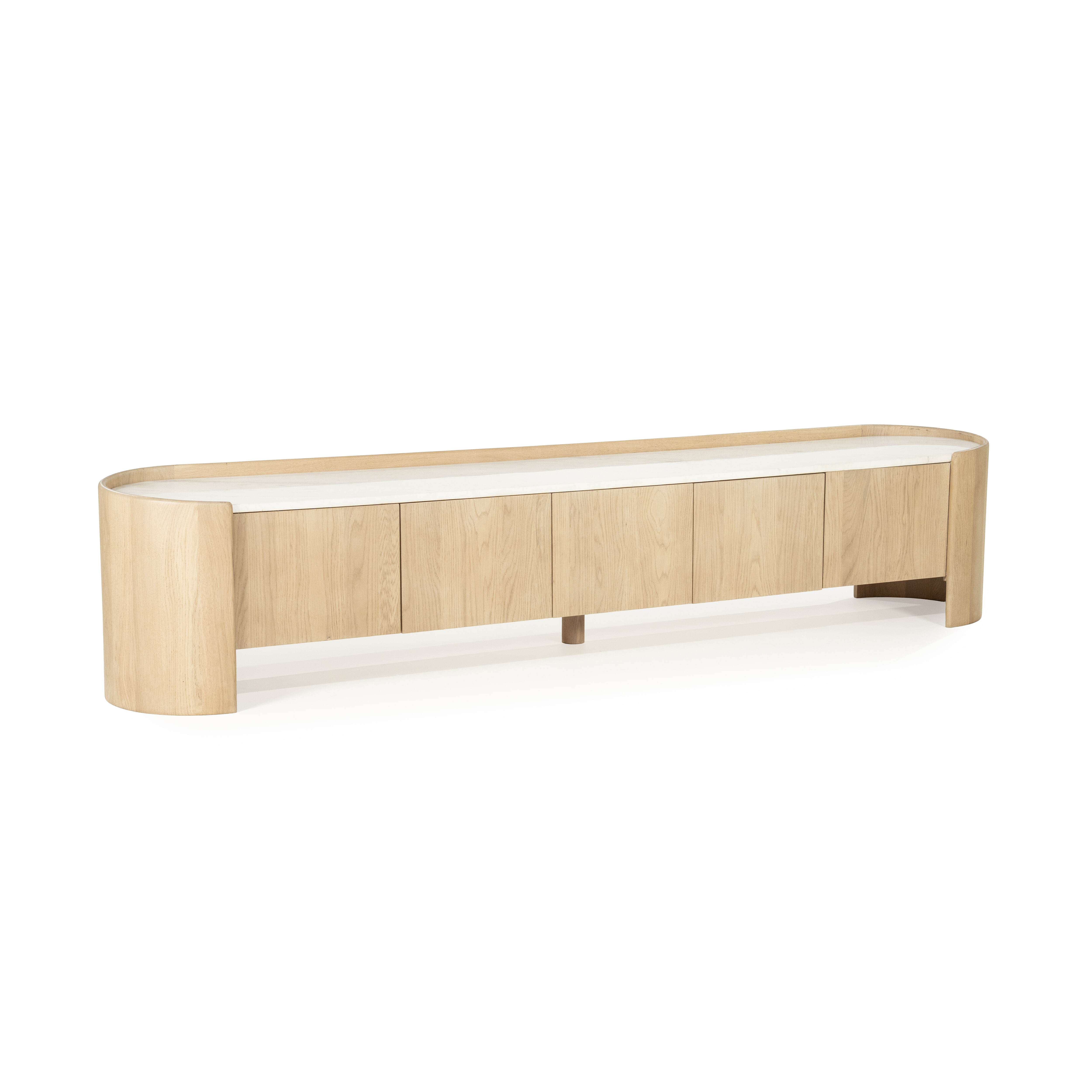 Eleonora TV-meubel 'Don' Marmer en eikenhout, 240cm