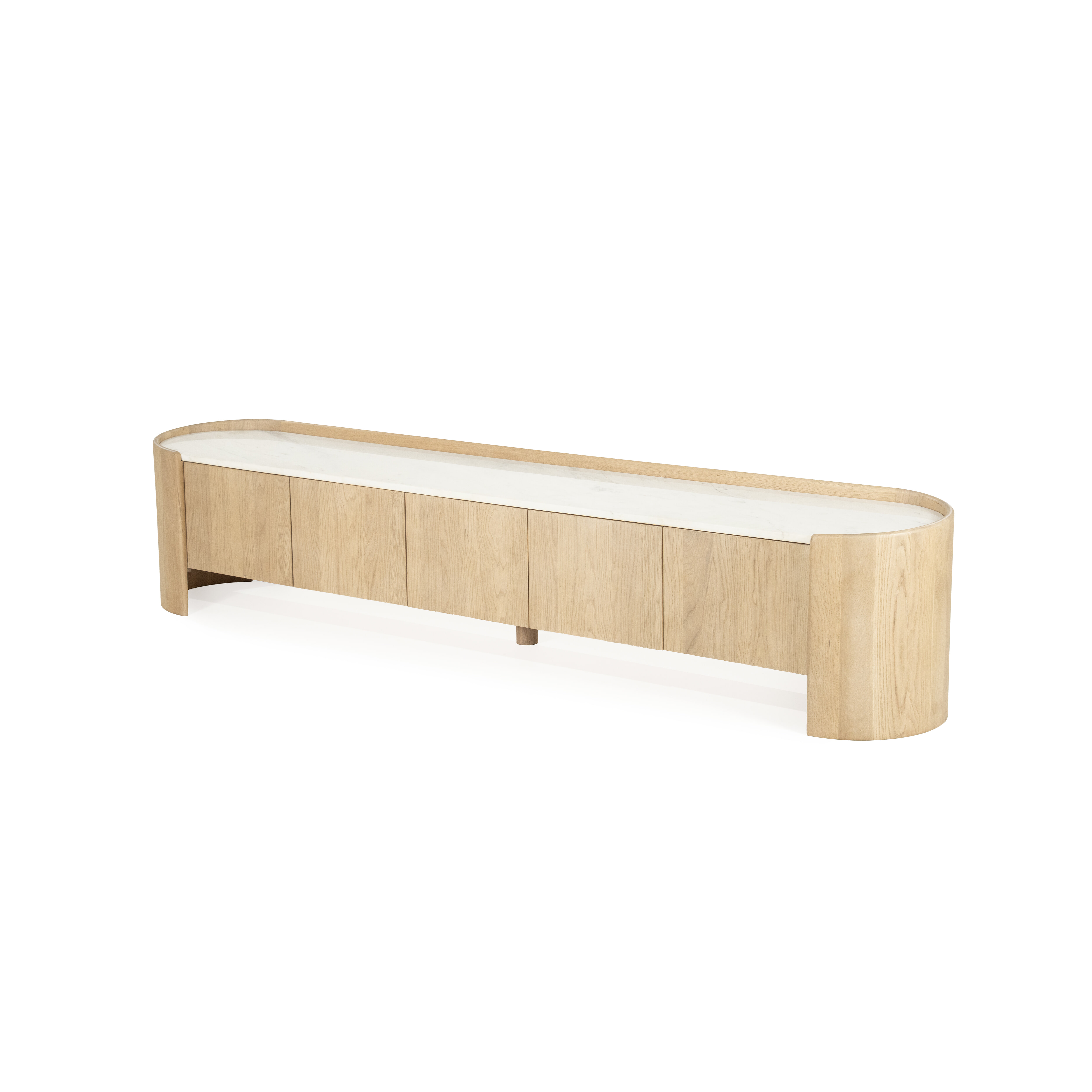 Eleonora TV-meubel 'Don' Marmer en eikenhout, 240cm
