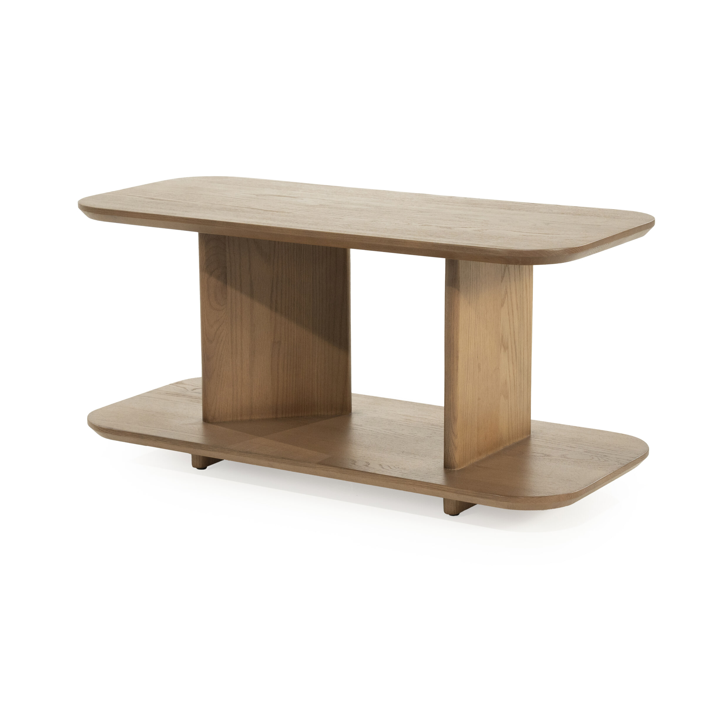 Eleonora Bijzettafel 'Ty' Eiken, 90 x 40cm, kleur Bruin