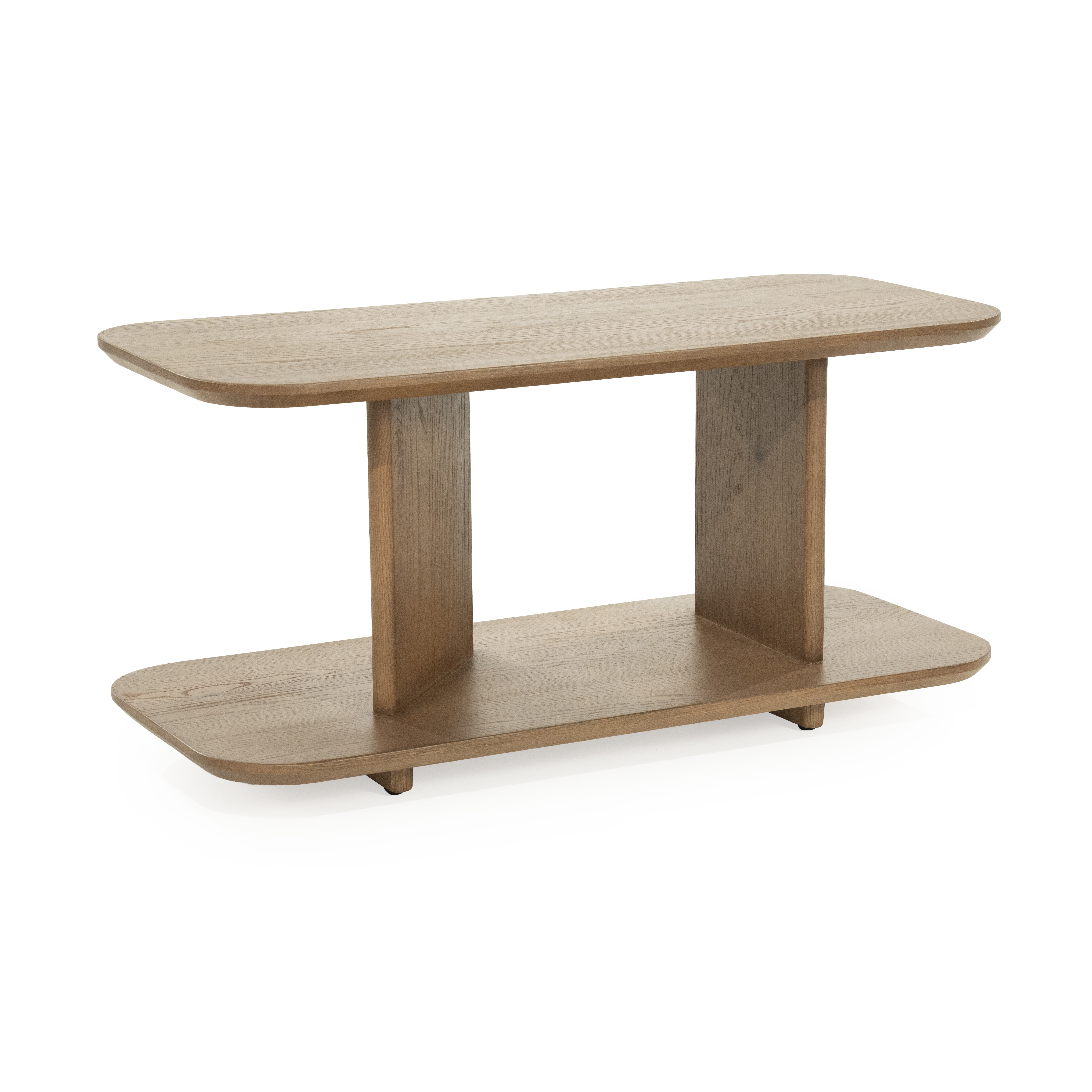 Eleonora Bijzettafel 'Ty' Eiken, 90 x 40cm, kleur Bruin