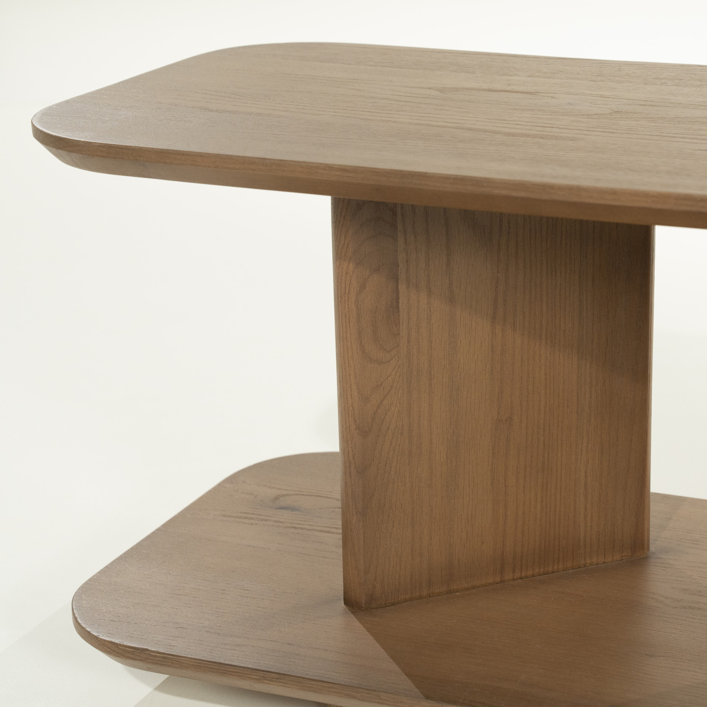 Eleonora Bijzettafel 'Ty' Eiken, 90 x 40cm, kleur Bruin