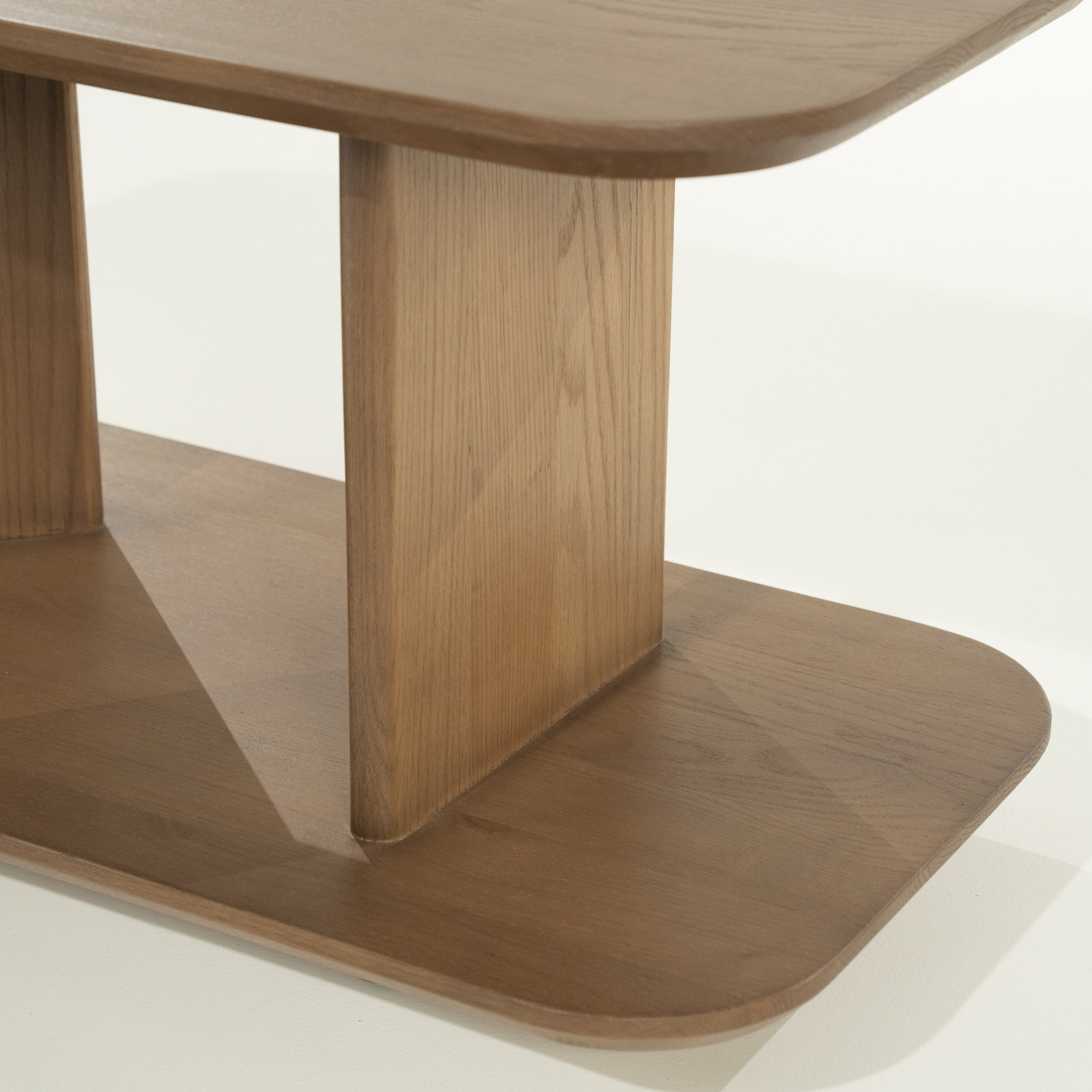 Eleonora Bijzettafel 'Ty' Eiken, 90 x 40cm, kleur Bruin
