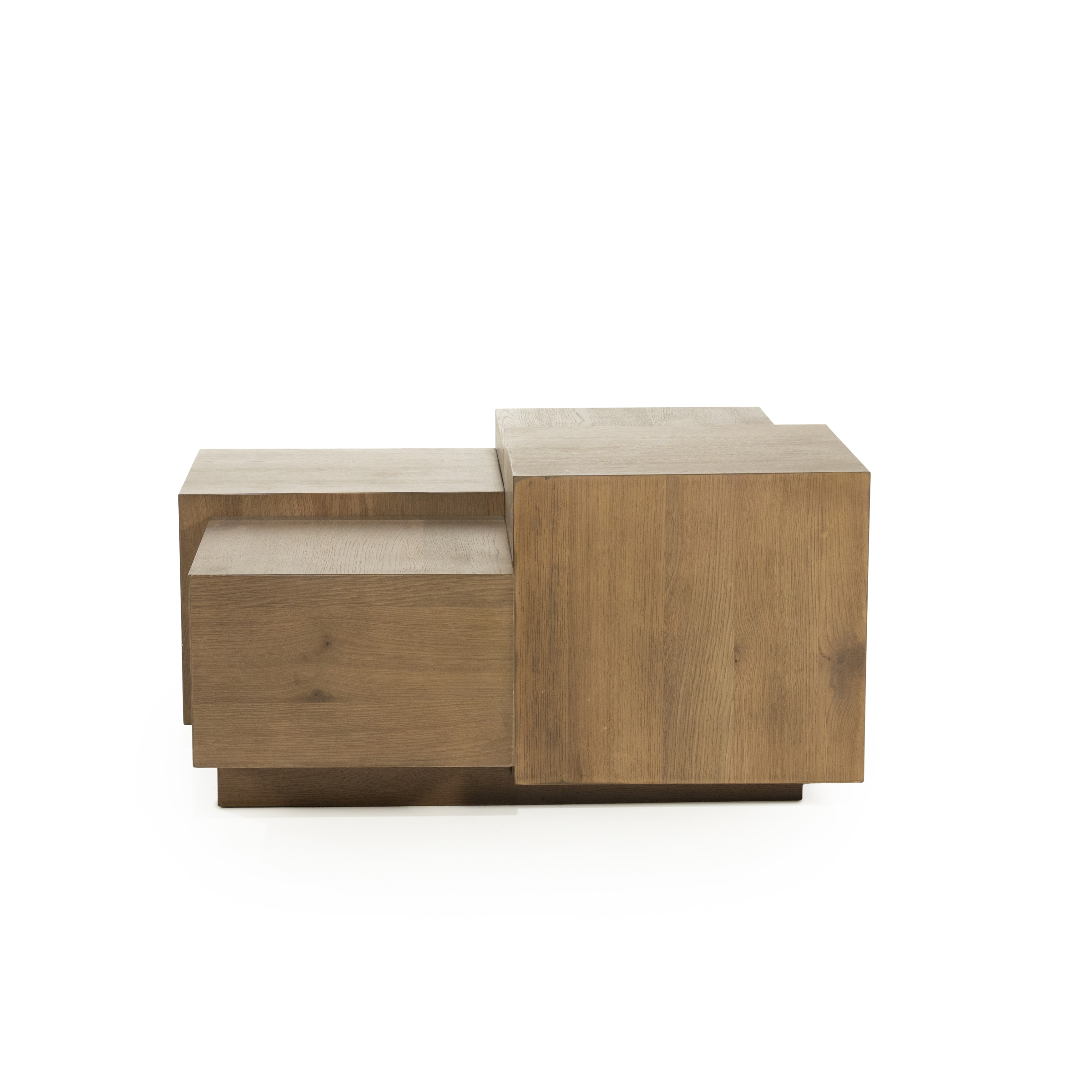 Eleonora Salontafel 'Quinten' Eiken, 80 x 80cm, kleur Bruin