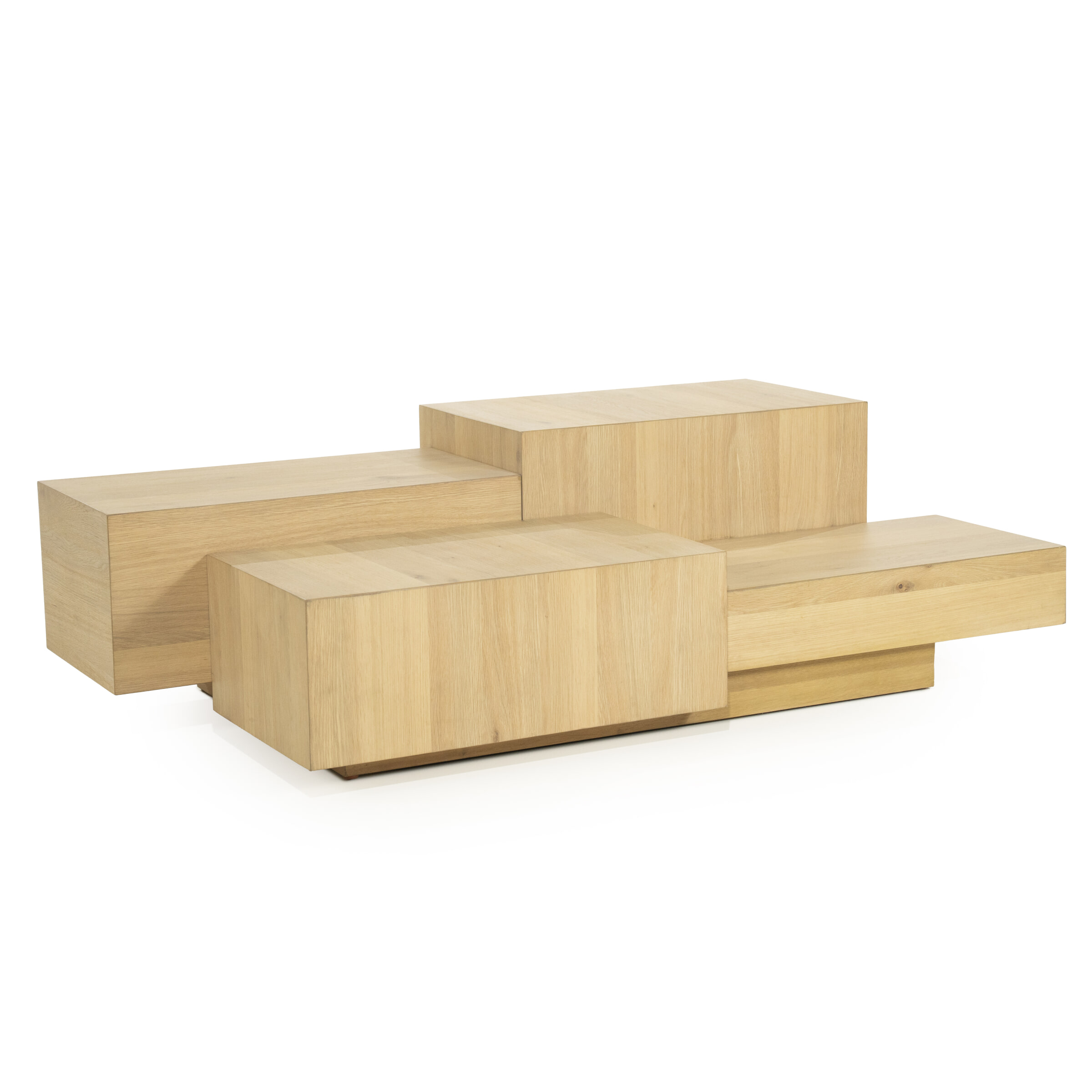 Eleonora Salontafel 'Quinten' Eiken, 140 x 75cm, kleur Naturel