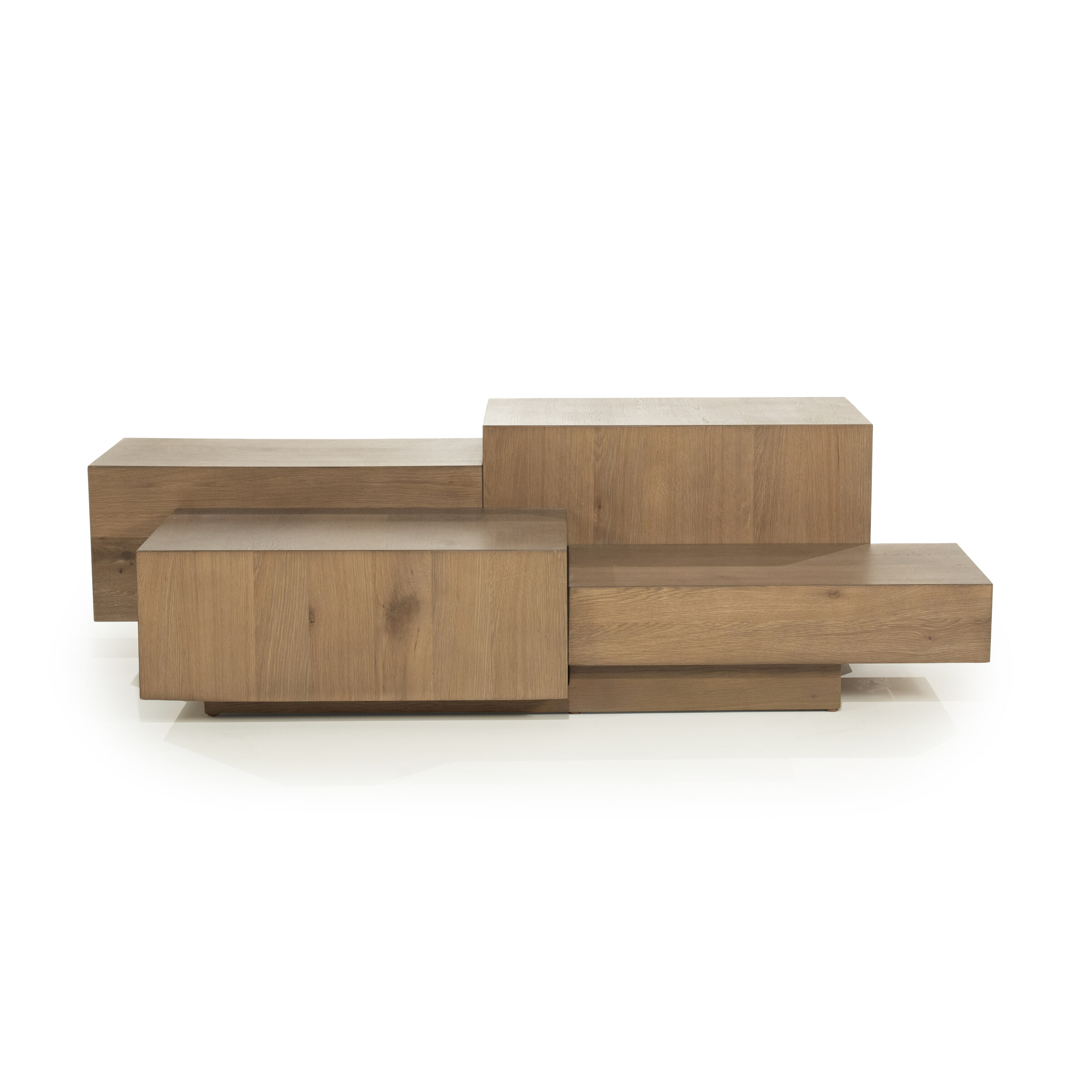 Eleonora Salontafel 'Quinten' Eiken, 140 x 75cm, kleur Bruin