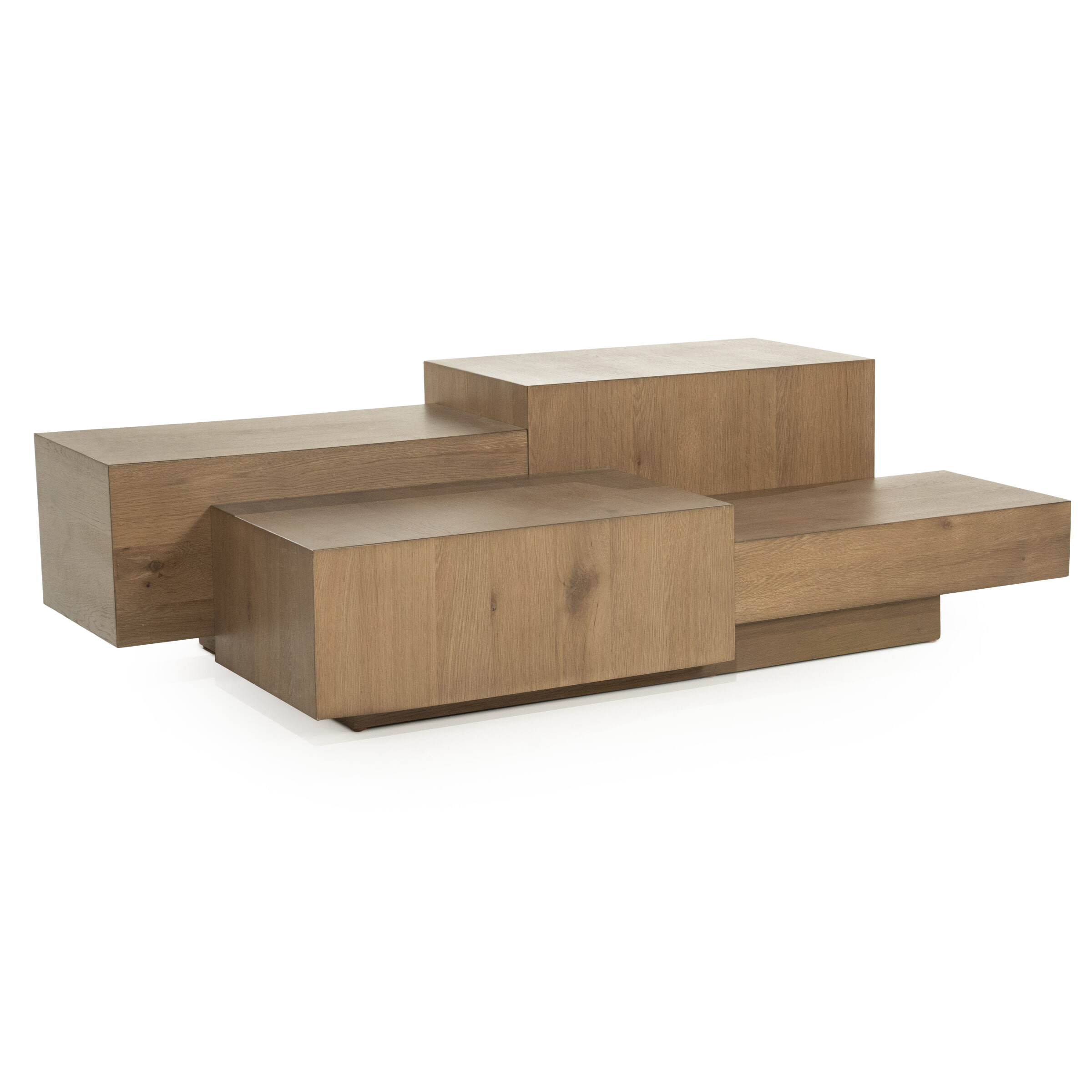 Eleonora Salontafel 'Quinten' Eiken, 140 x 75cm, kleur Bruin