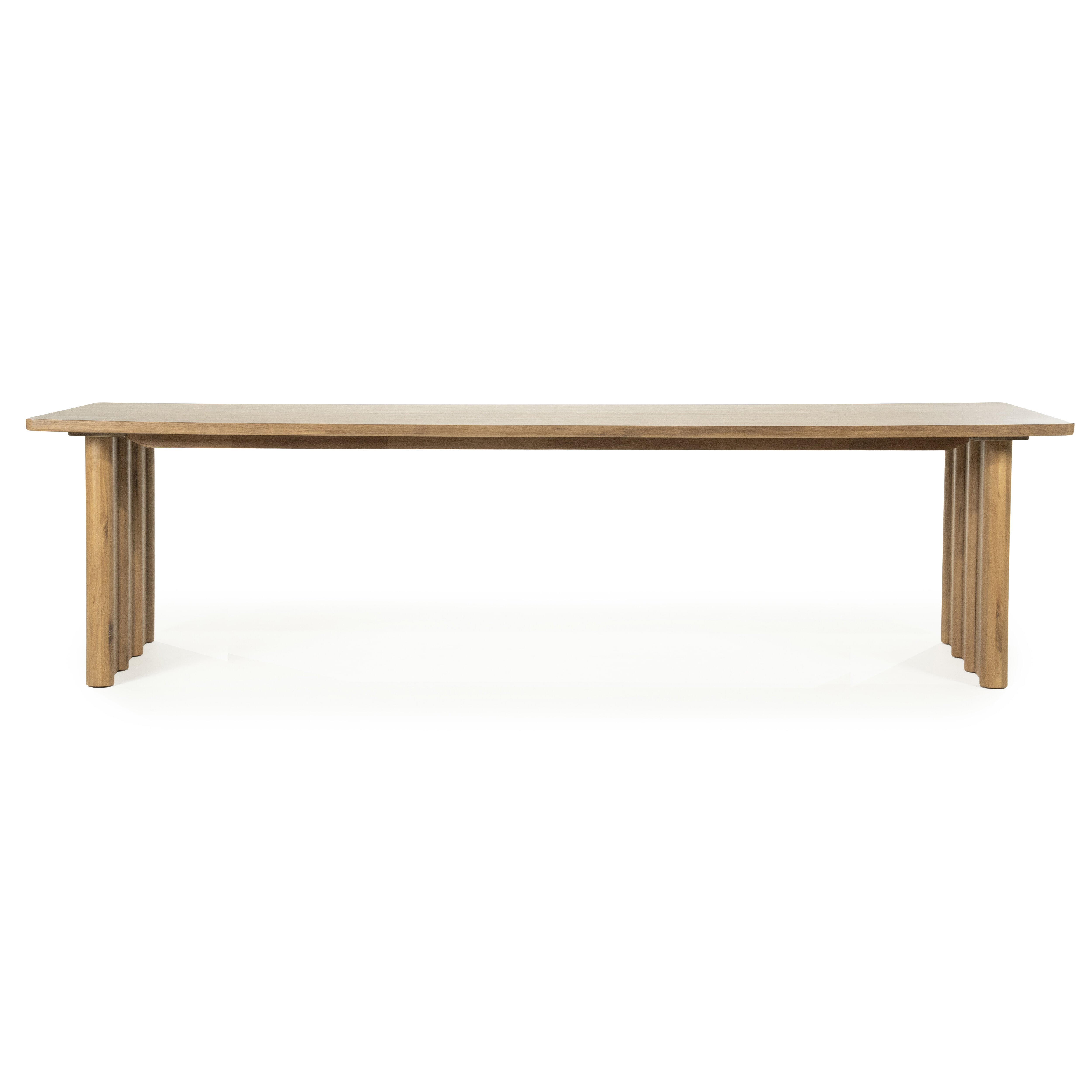 Eleonora Eettafel 'Jake' Eiken, 300 x 100cm, kleur Bruin