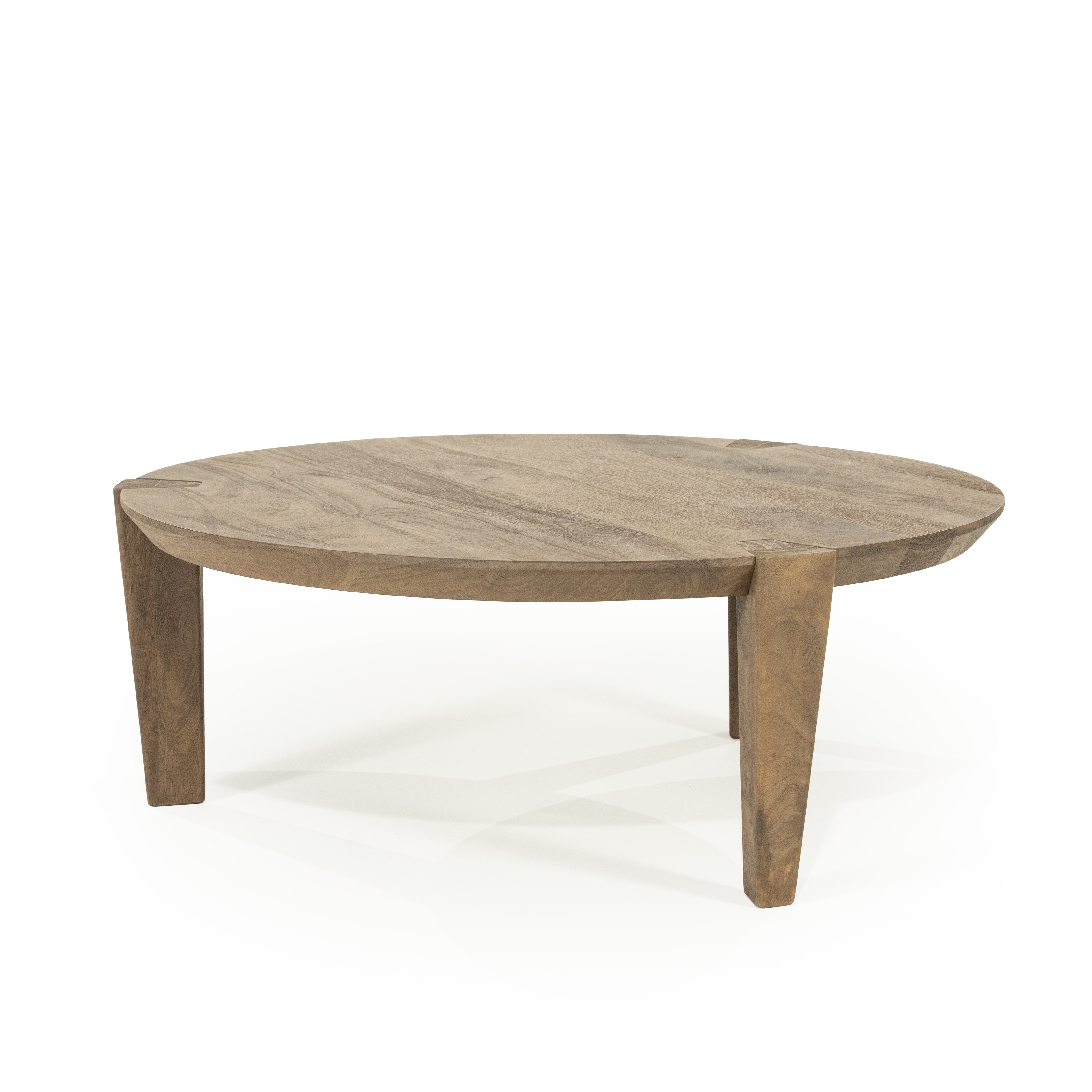 Eleonora Ronde Salontafel 'Davina' Mangohout, 80cm