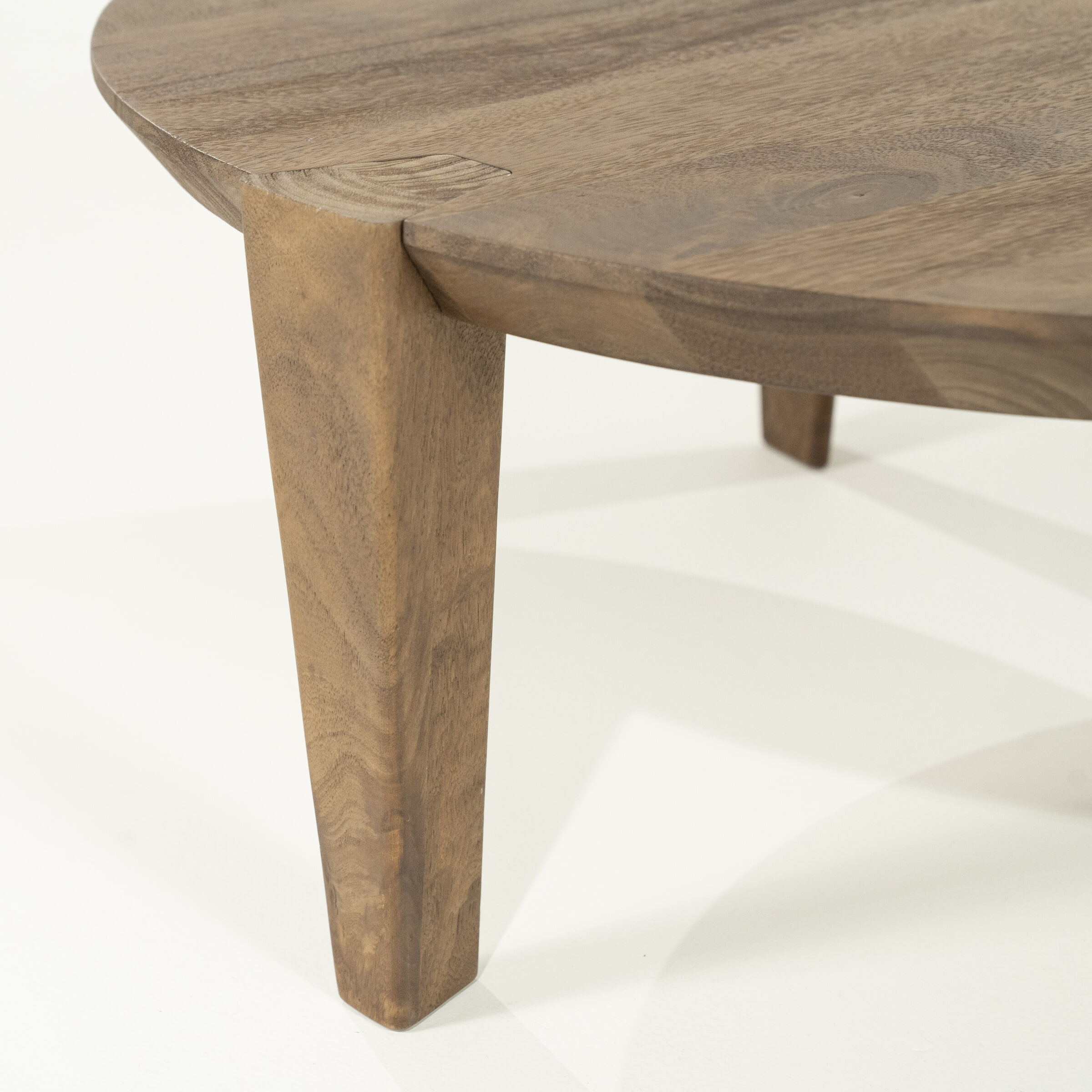 Eleonora Ronde Salontafel 'Davina' Mangohout, 80cm