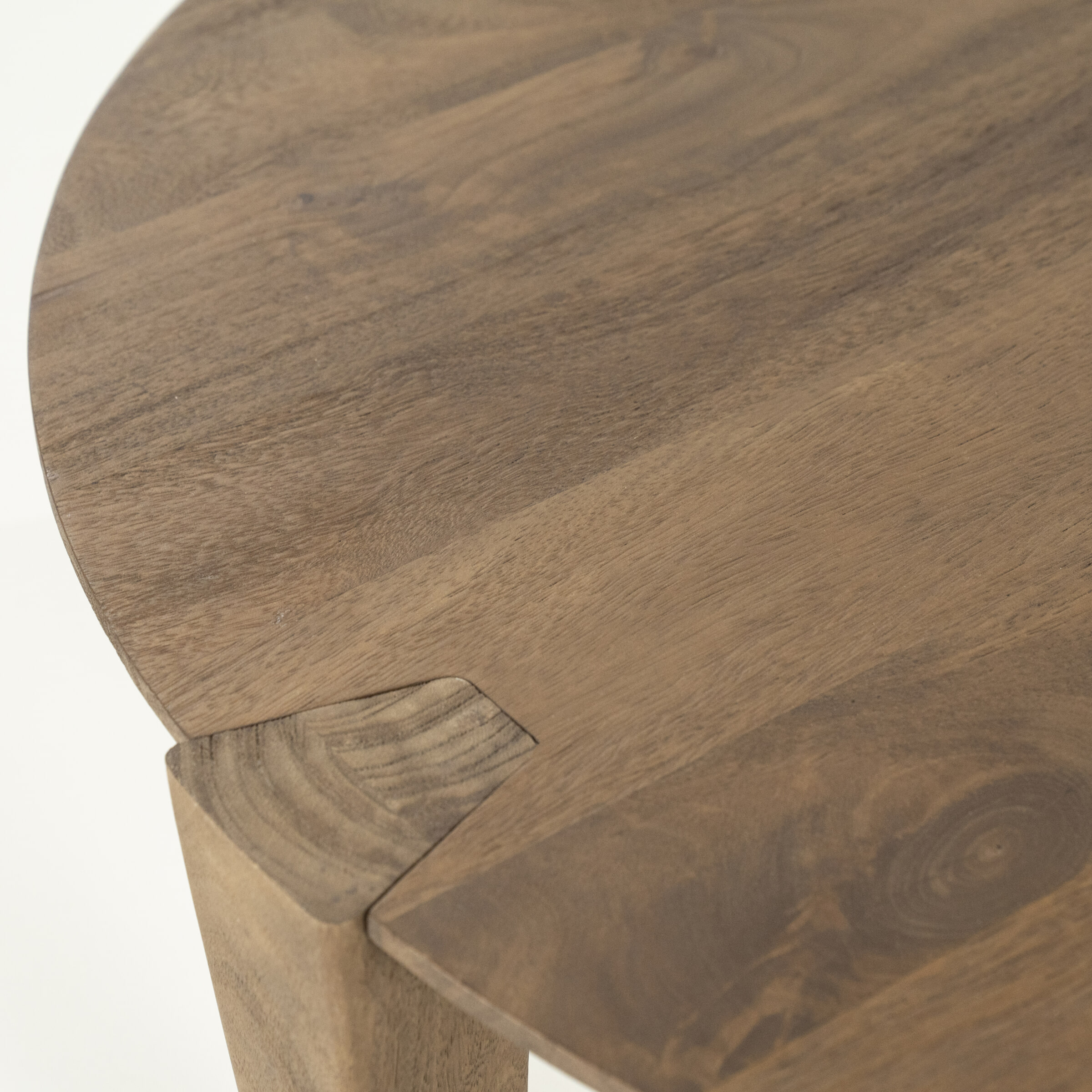 Eleonora Ronde Salontafel 'Davina' Mangohout, 80cm