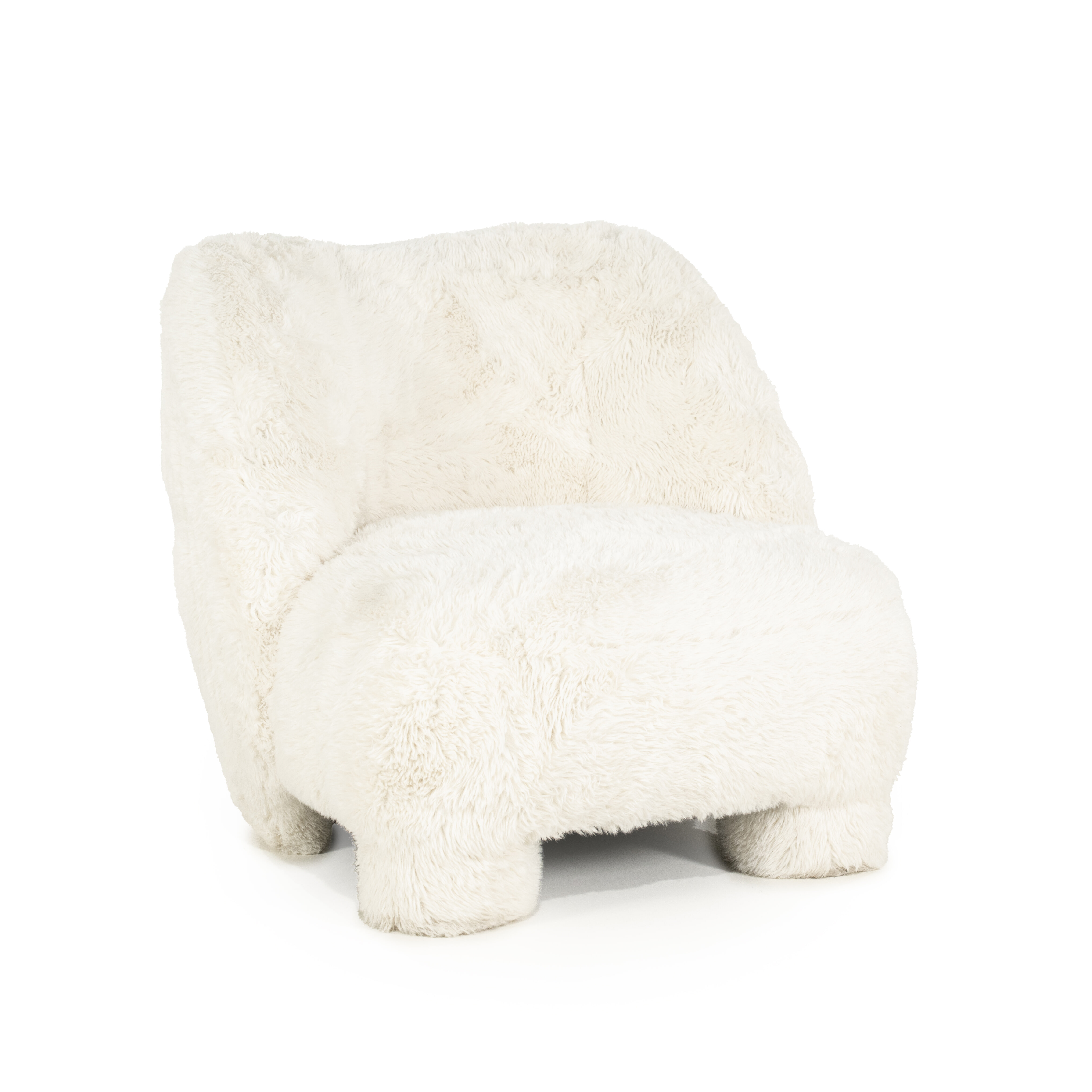 Eleonora Fauteuil 'Samson' Fluffy, kleur Beige