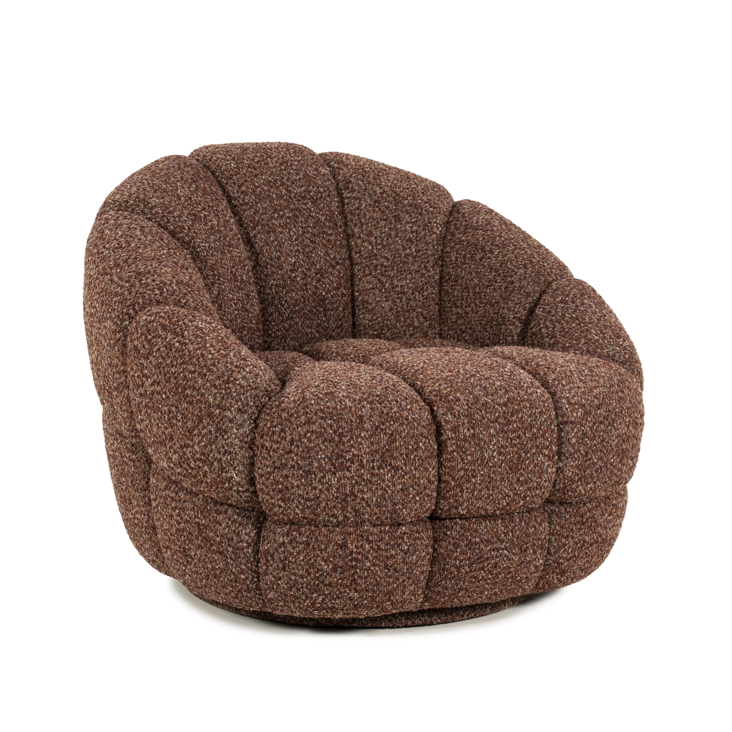 Eleonora Fauteuil 'Tina' Bouclé, kleur Rood