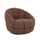 Eleonora Fauteuil 'Tina' Bouclé, kleur Rood