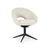 Eleonora Draaibare Eetkamerstoel 'Nol' Bouclé, kleur Beige