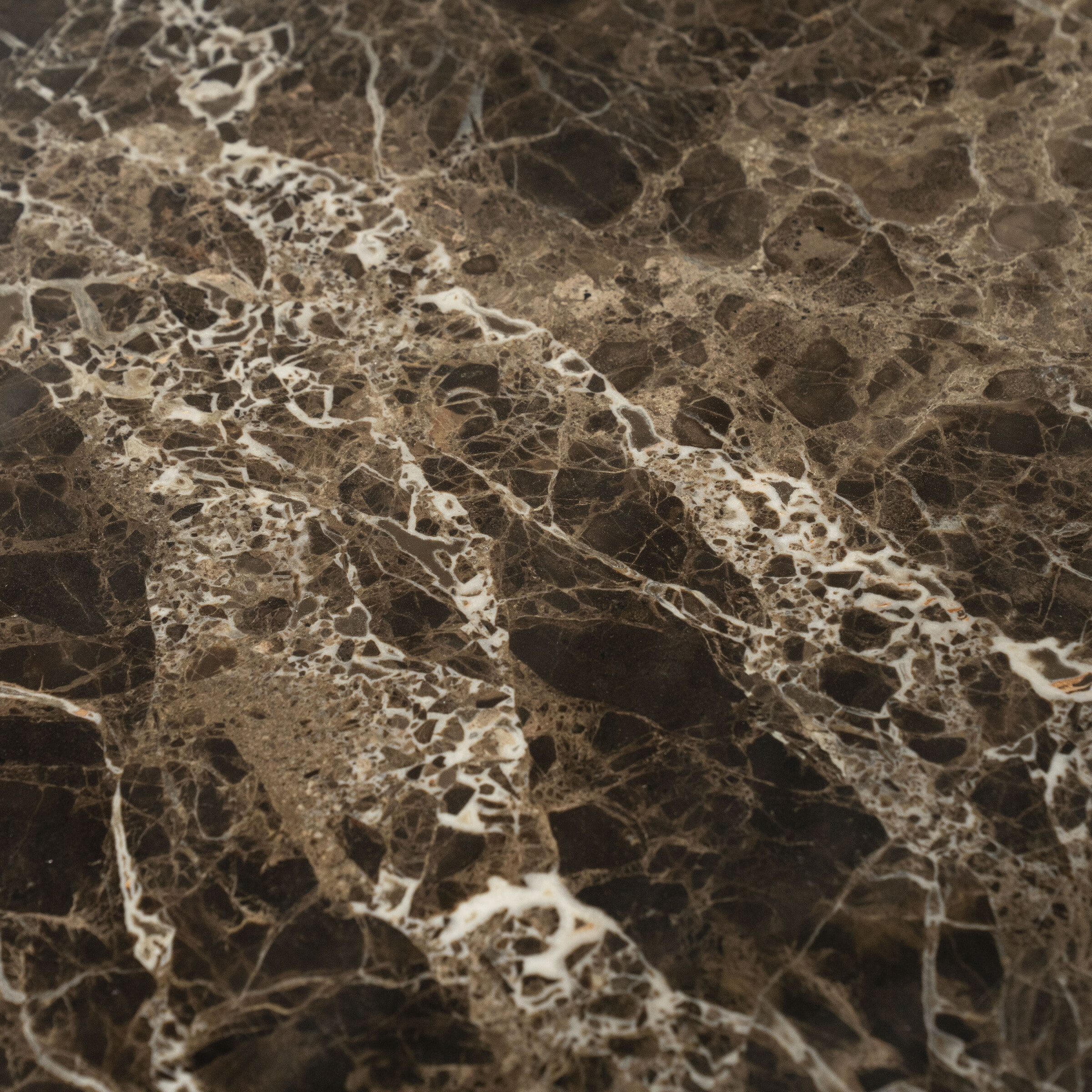 Eleonora Ronde Eettafel 'Lando' Marmer en mangohout, 127 cm