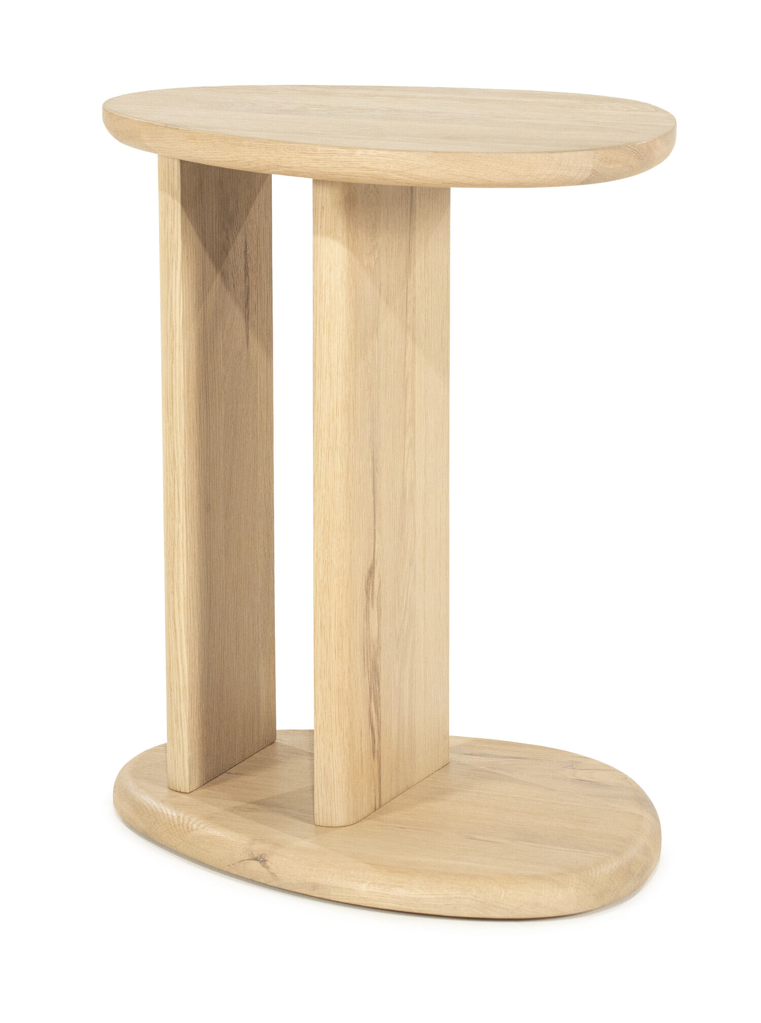Eleonora Organische Bijzettafel 'Lori' Eikenhout, 46 x 35cm