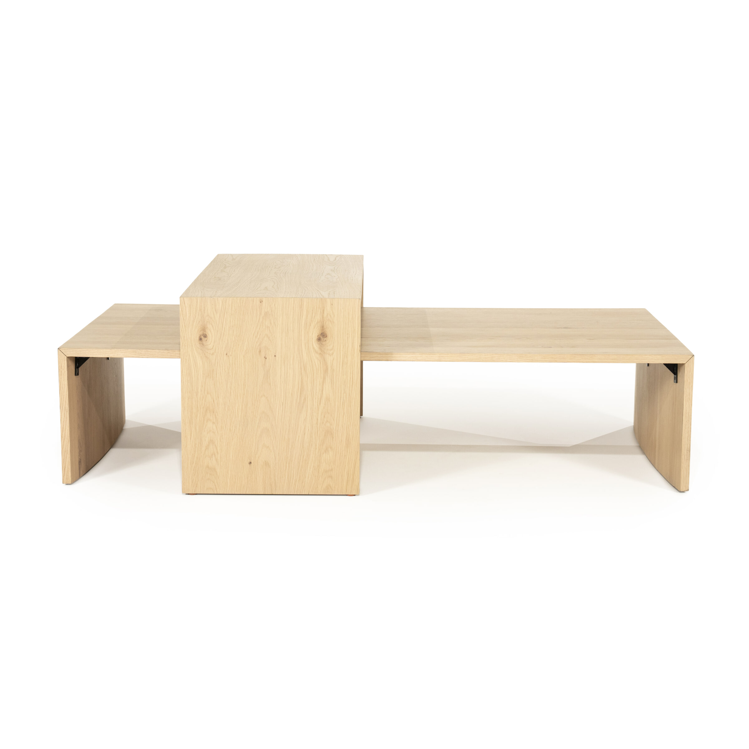 Eleonora Salontafel 'Flo' Eikenfineer, Set van 2 stuks