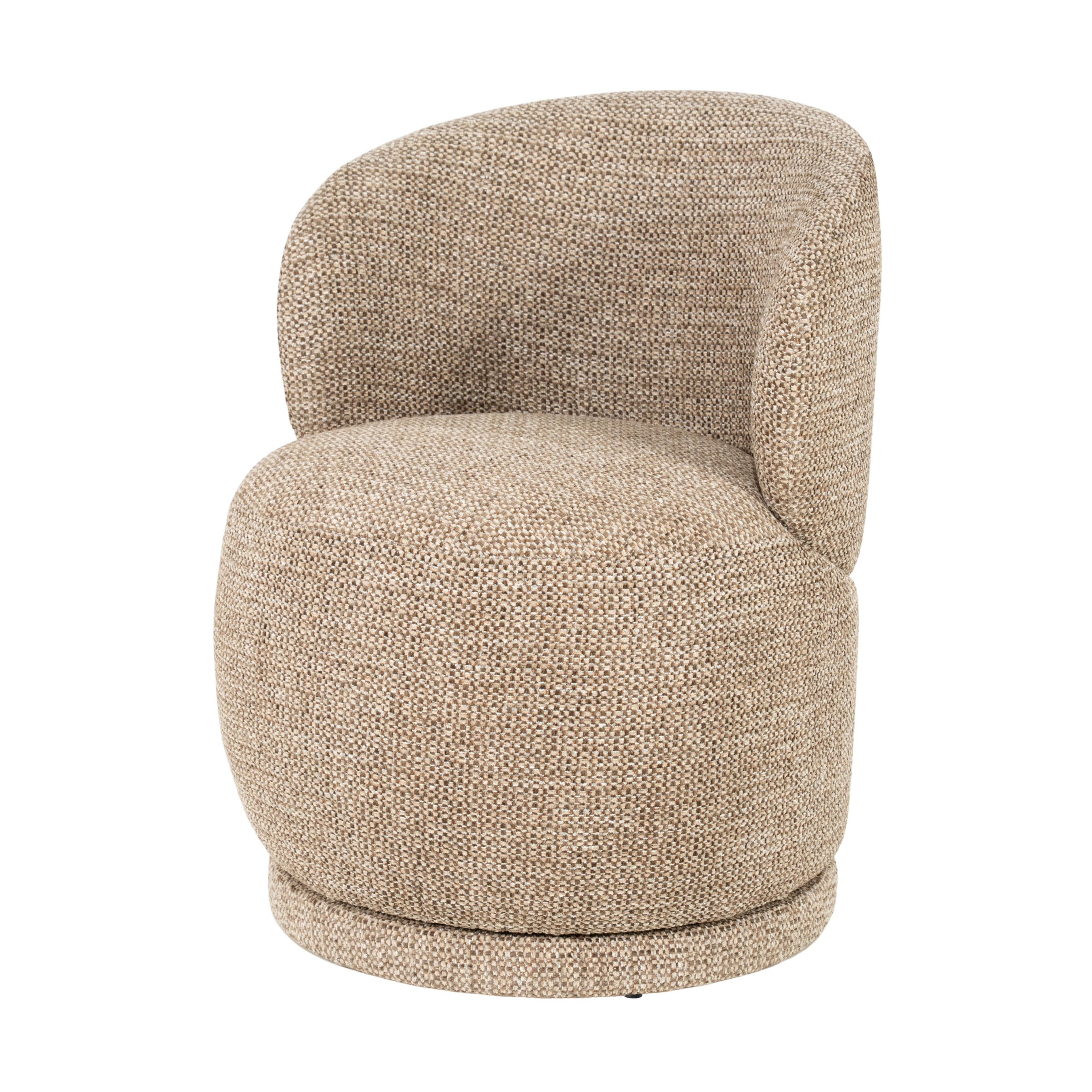 Eleonora Eetkamerstoel Sulo Geweven stof - Bruin