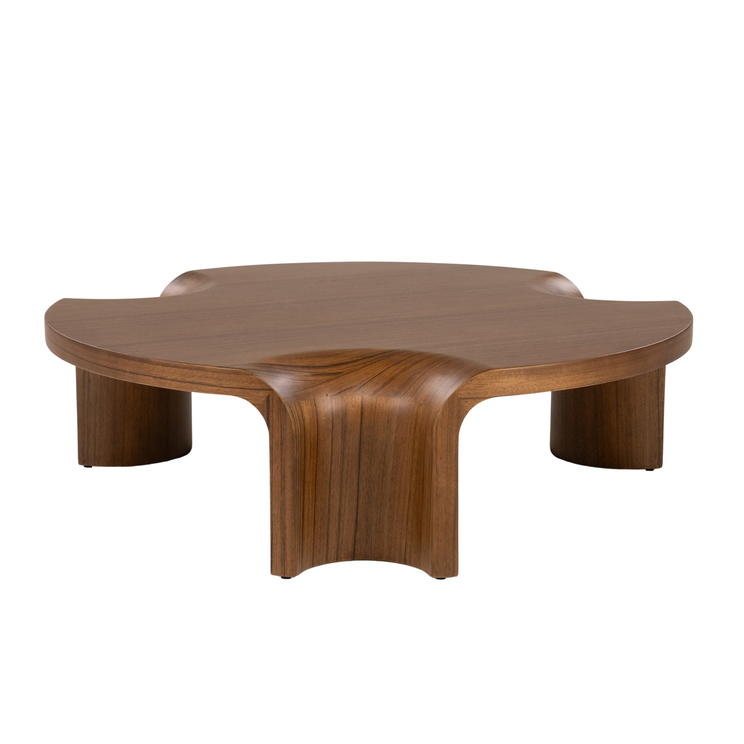 Eleonora Ronde Salontafel 'Avar' Walnootfineer, 110cm