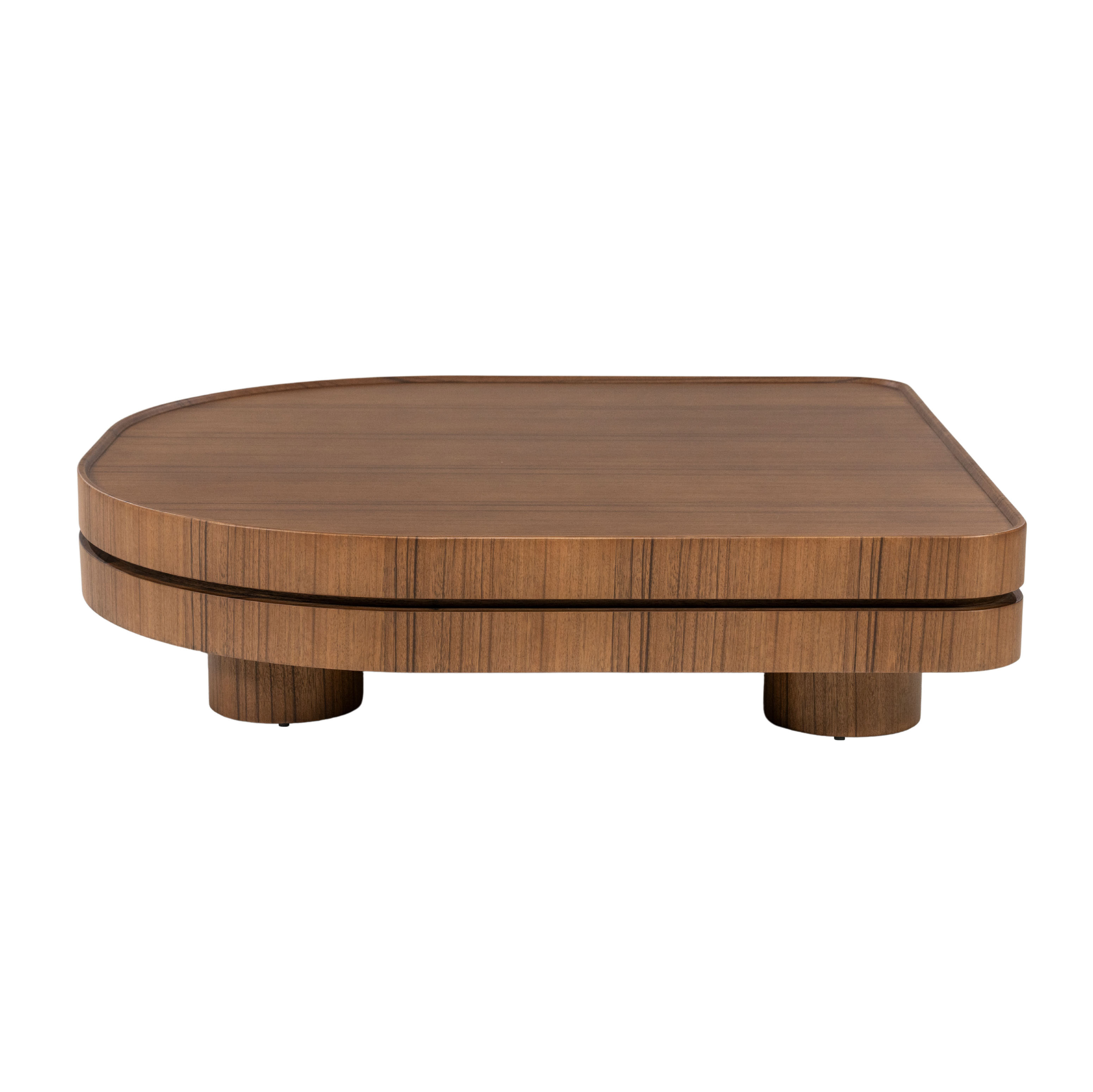 Eleonora Salontafel 'Arcus' Walnootfineer, 122 x 122cm