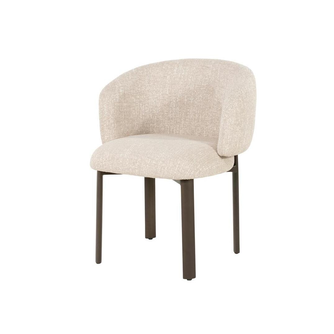 Eleonora Eetkamerstoel Senna Punto stof - Beige