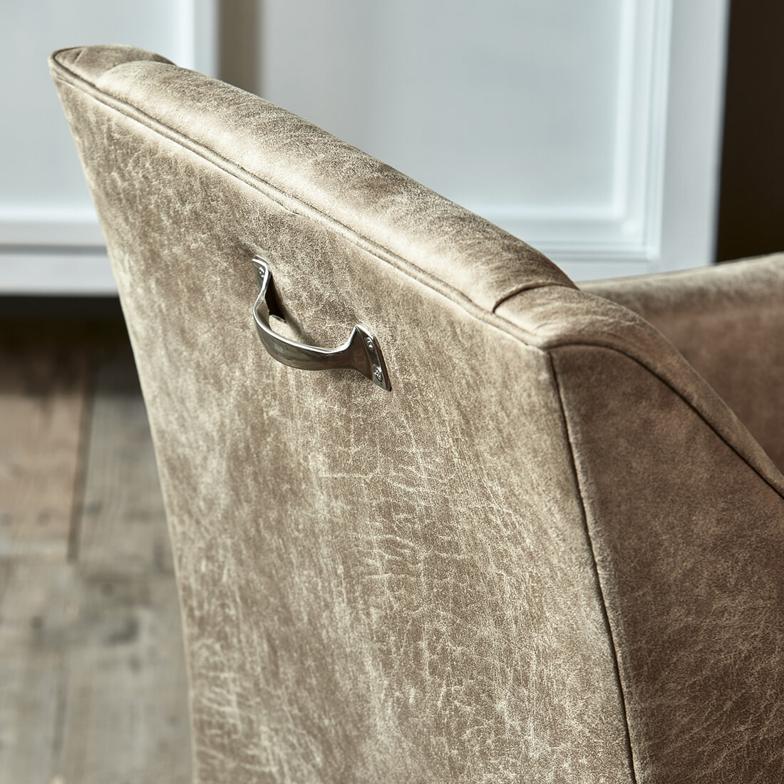 Rivièra Maison Eetkamerstoel 'Savile Row' Pellini, kleur Camel