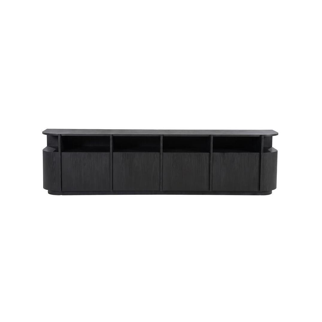 Eleonora TV-meubel Oslo Eiken, 230cm - Zwart