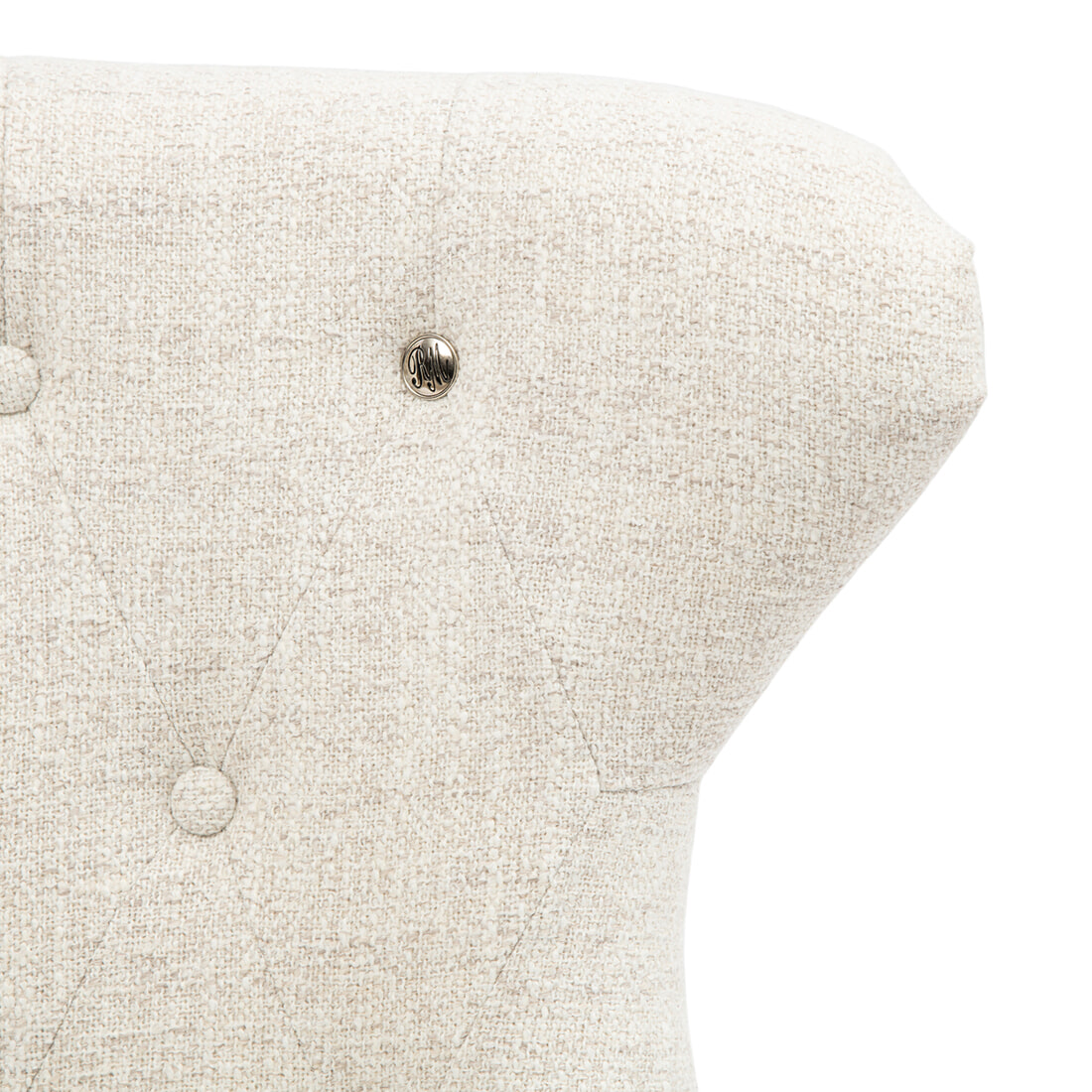 Rivièra Maison Eetkamerstoel 'George' Rich Tweed, kleur Antique White