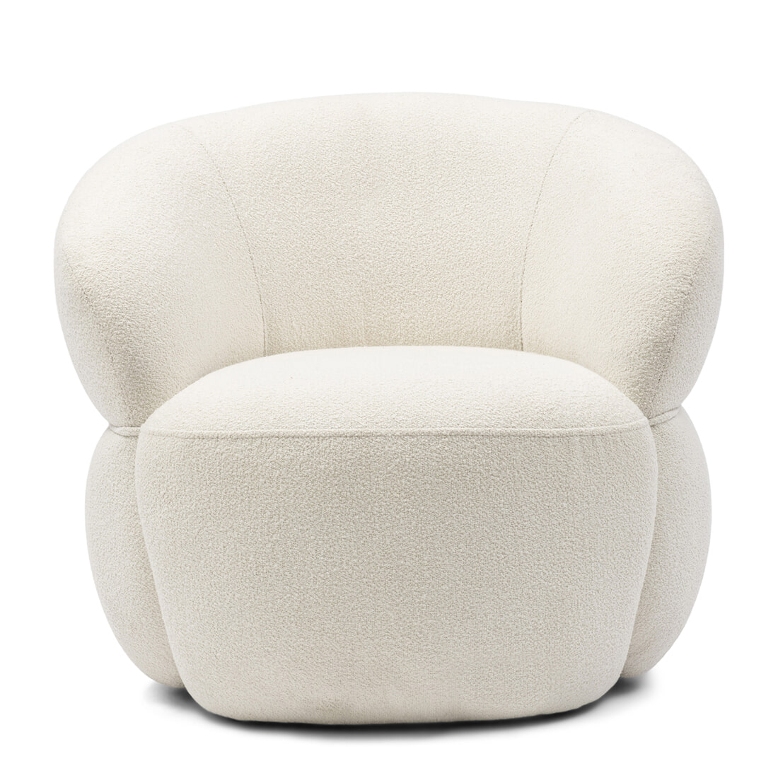 Rivièra Maison Fauteuil 'San Remo' Bouclé, kleur Simply White