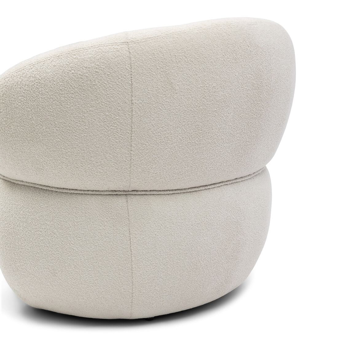 Rivièra Maison Fauteuil 'San Remo' Bouclé, kleur Simply White