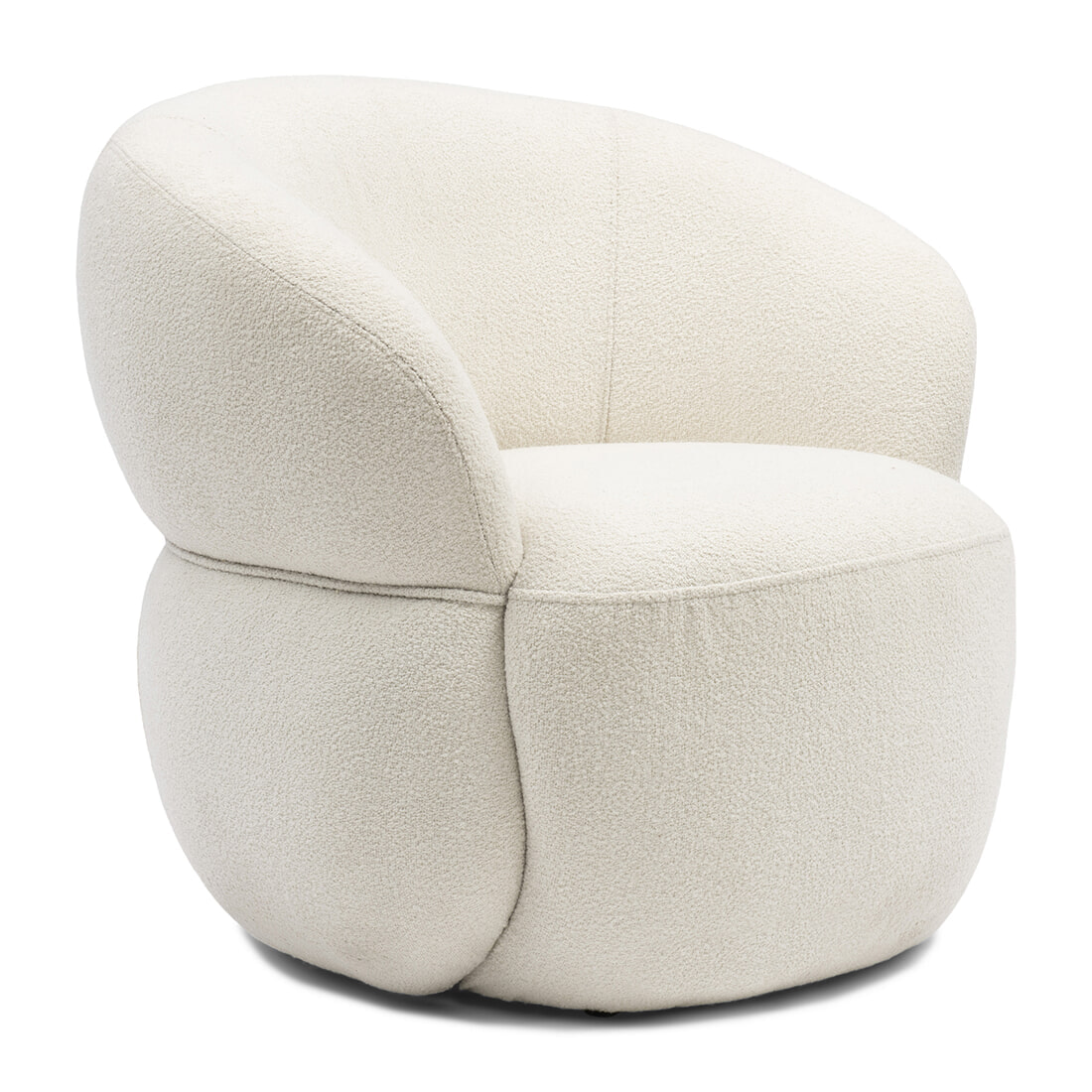 Rivièra Maison Fauteuil 'San Remo' Bouclé, kleur Simply White