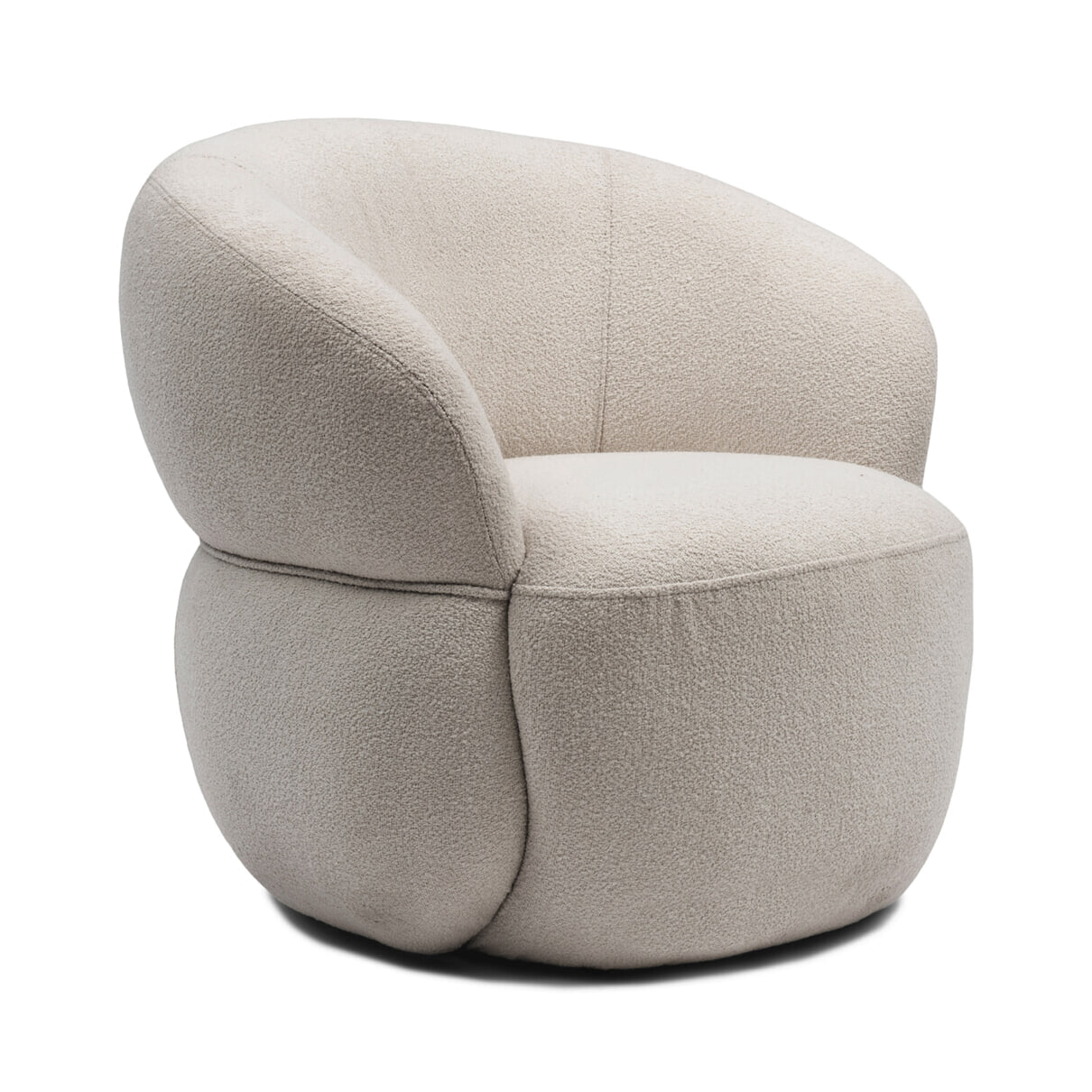 Rivièra Maison Fauteuil 'San Remo' Bouclé, Natural Grey