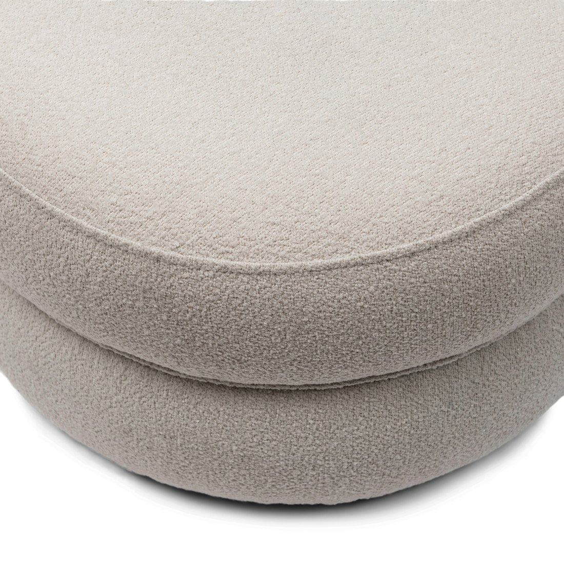 Rivièra Maison Hocker 'San Remo' Bouclé, kleur Natural Grey