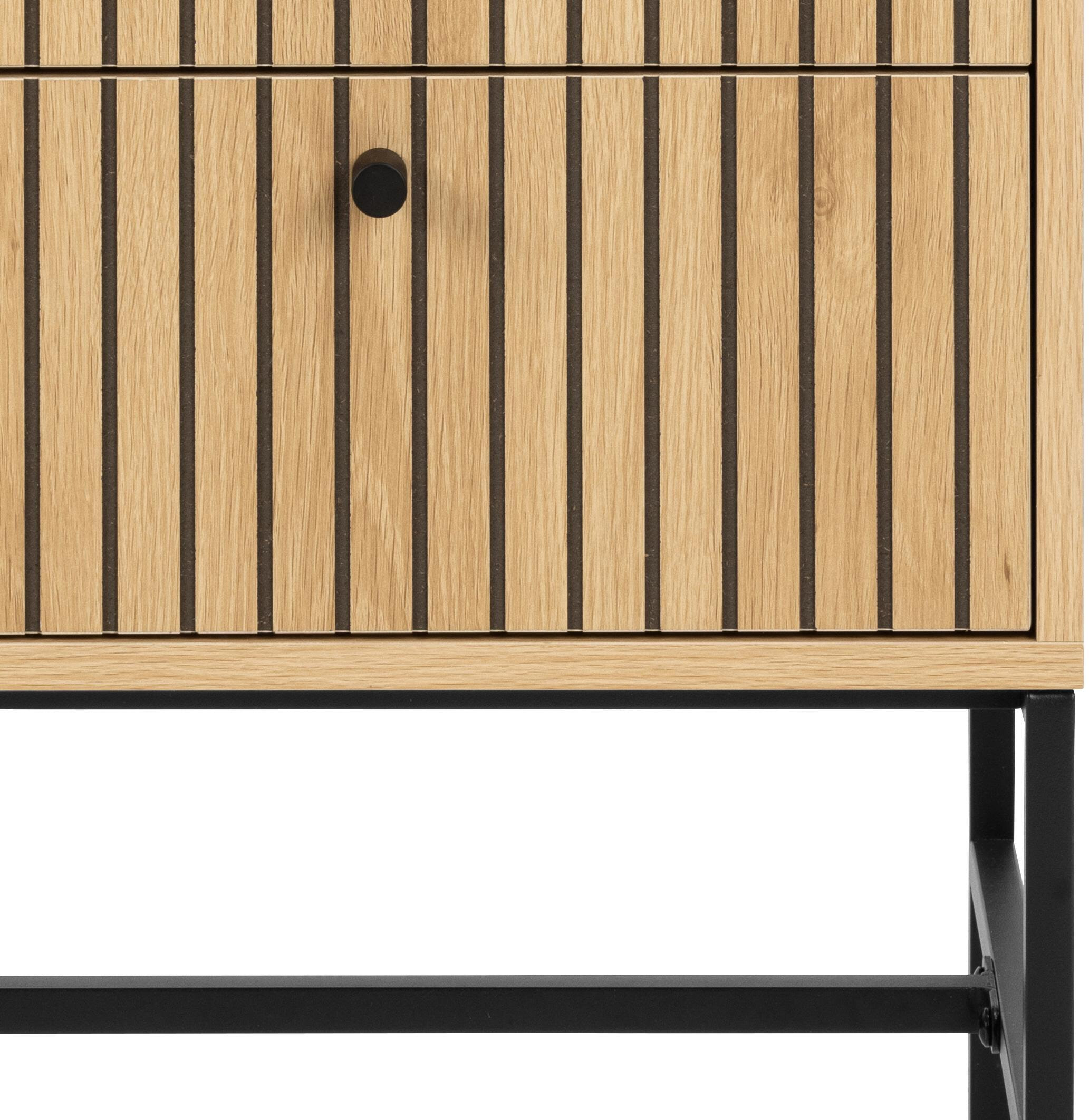Bendt Nachtkastje 'Davon' Eikenlook, Met 2 laden