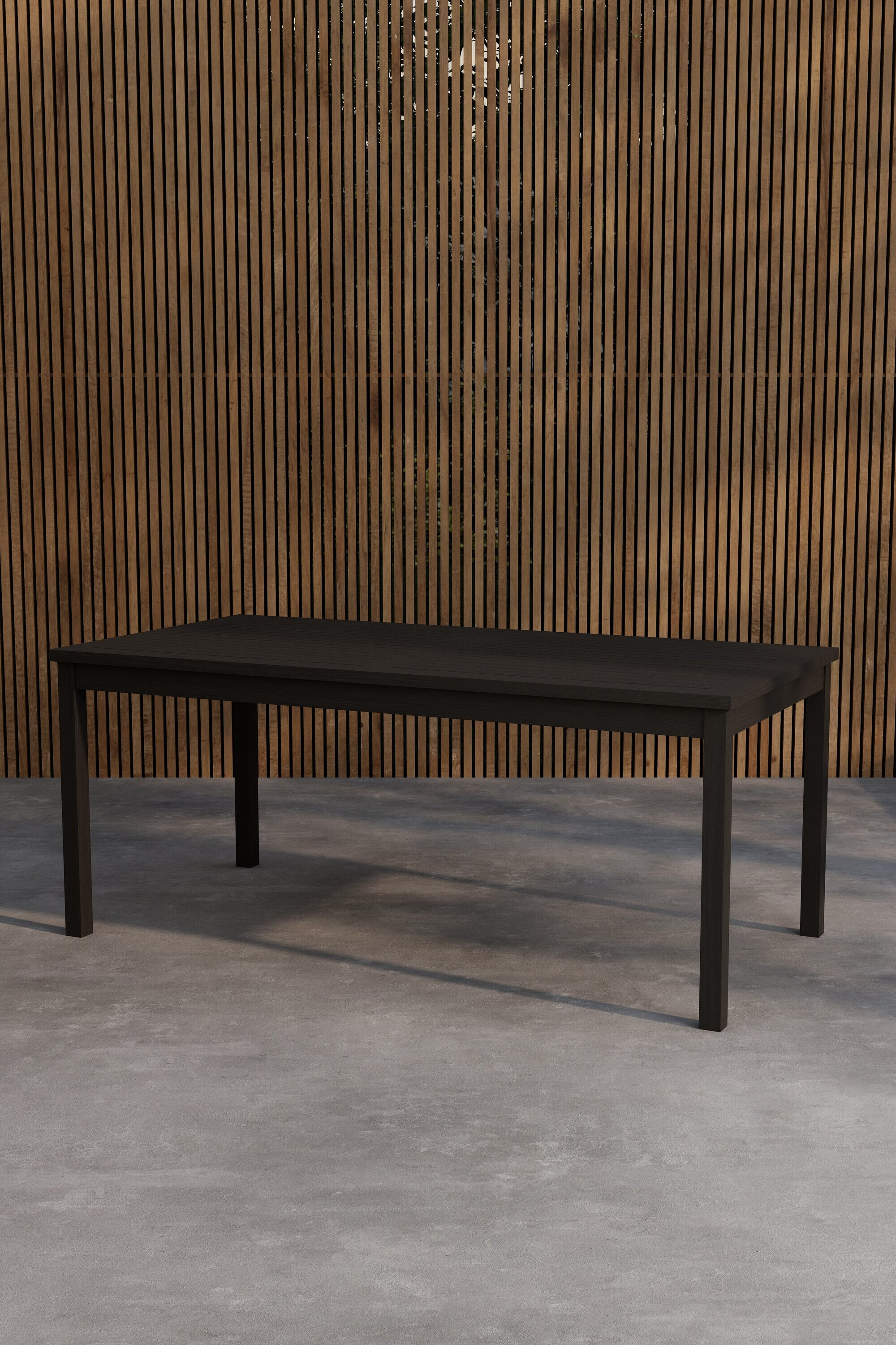 Nohr Tuintafel 'Amberia' Teakhout, 180 x 90cm, kleur Zwart