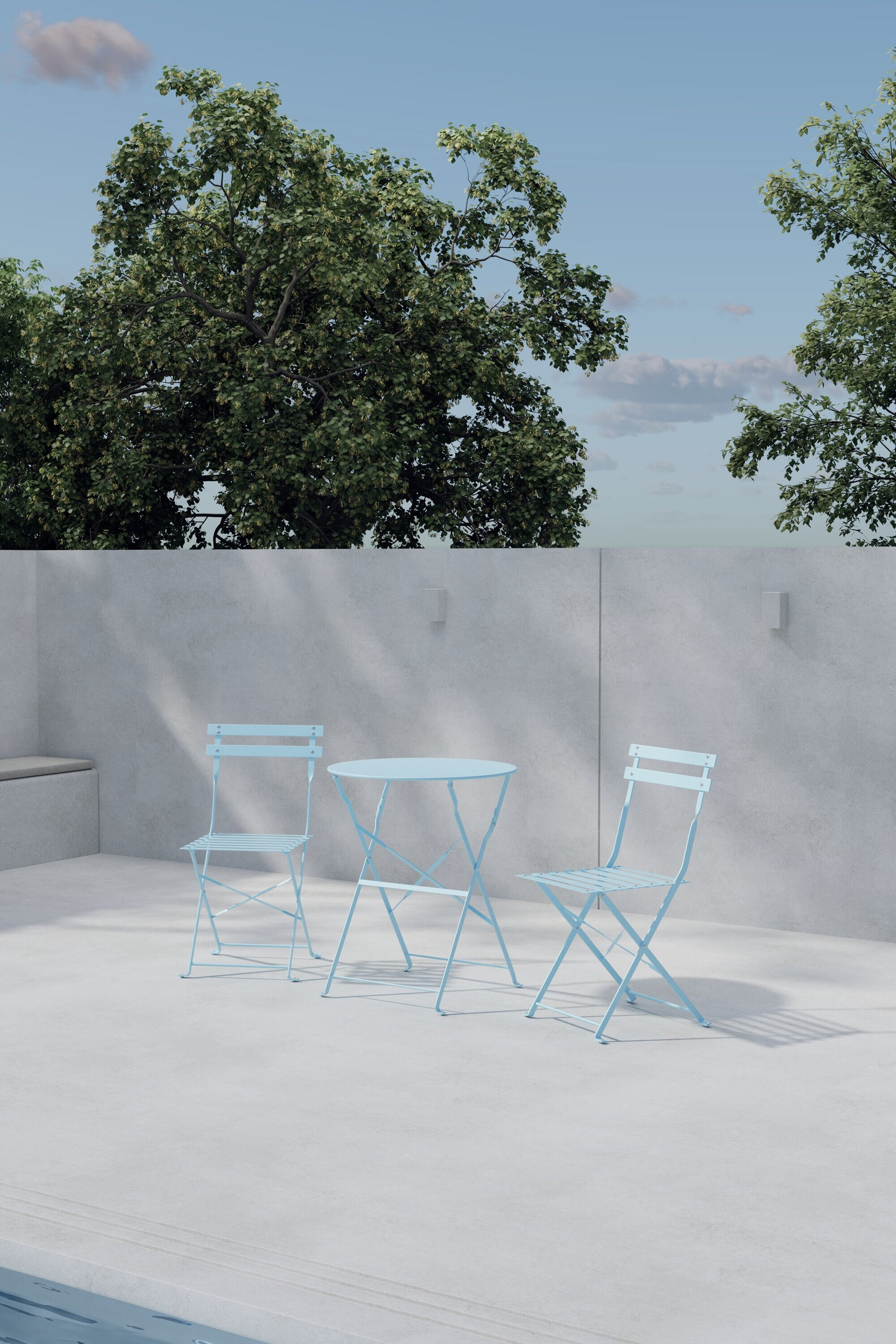 Nohr Bistroset 'Franki' kleur Lichtblauw