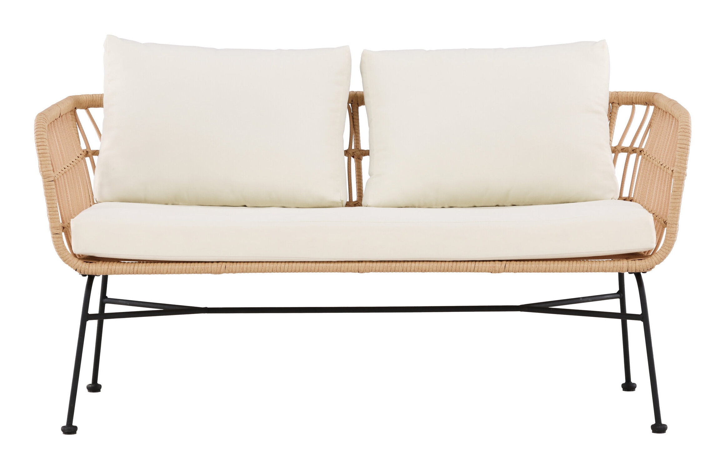 Nohr Tuinbank 'Marison' Rattan, 140cm, kleur Naturel