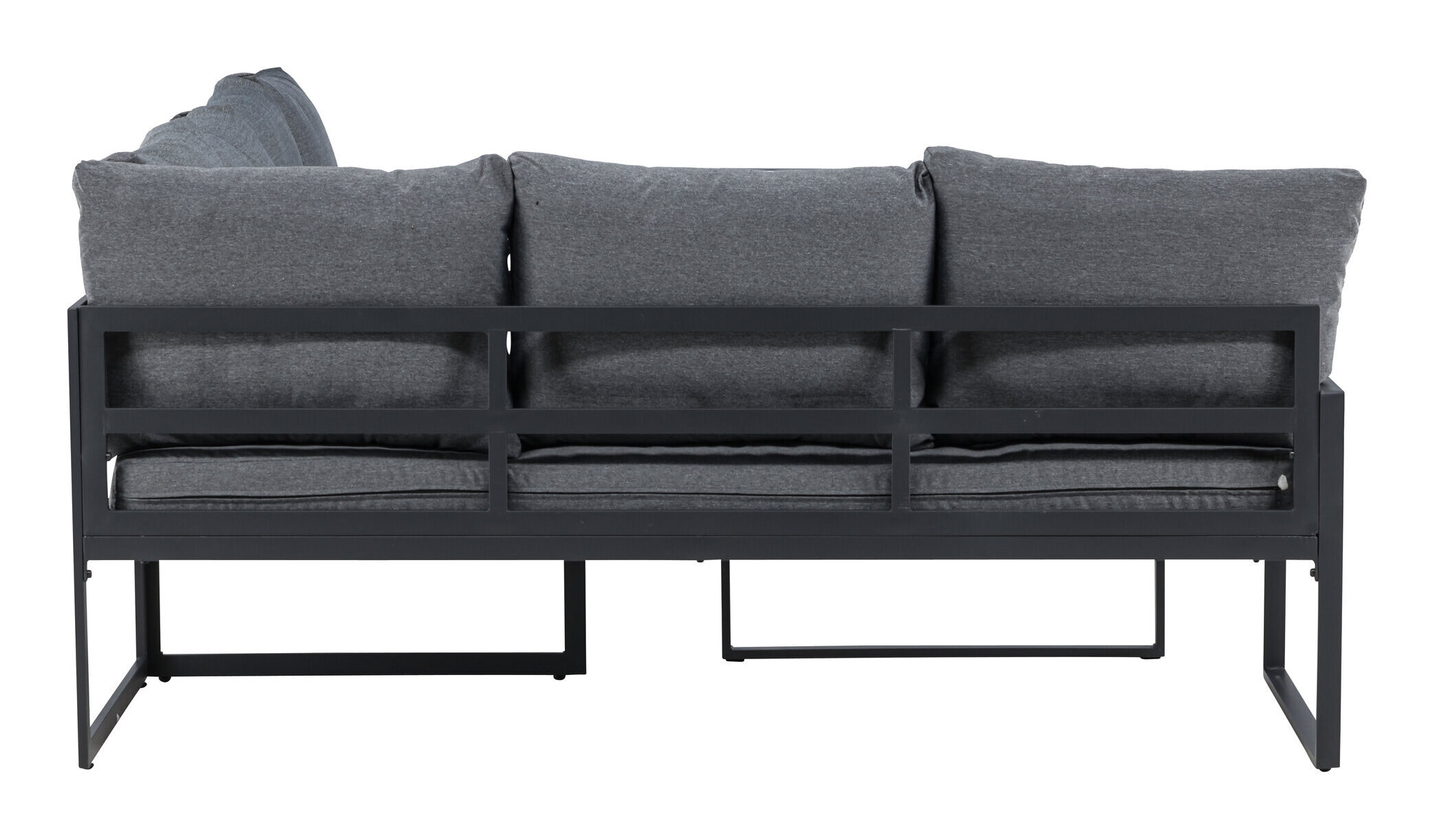 Nohr Loungeset 'Jenalee' Met hoekbank en hoge tafel, kleur Zwart