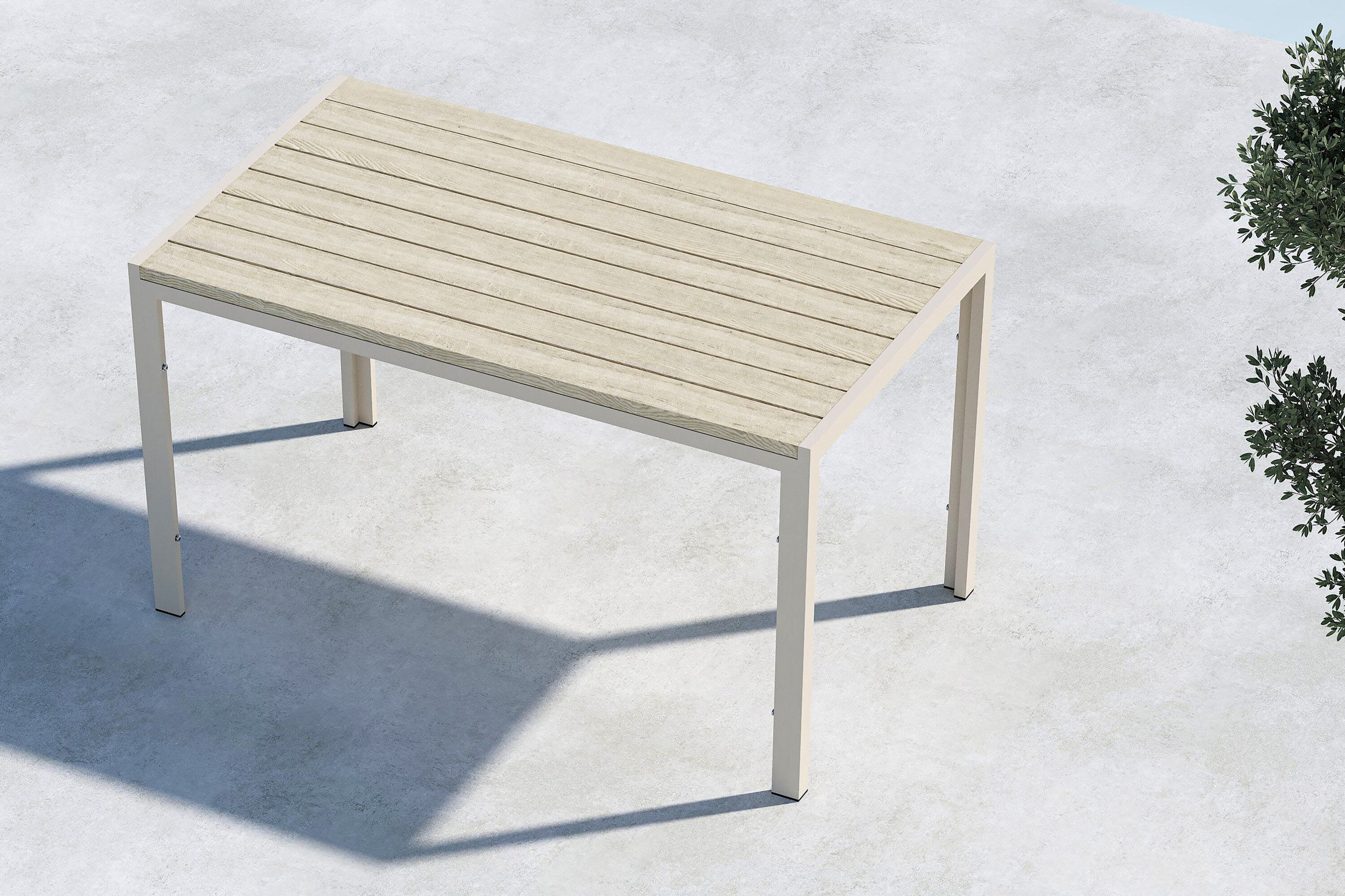 Nohr Tuintafel 'Cherice' 140 x 80cm, kleur Beige