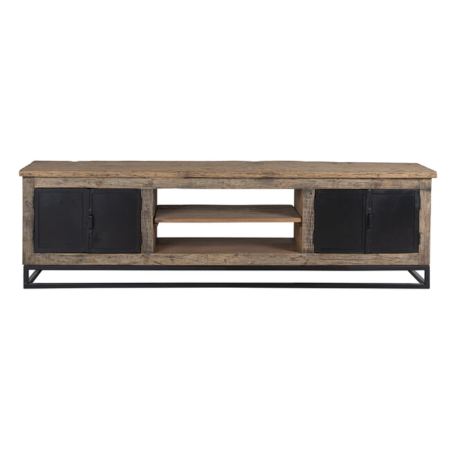 Richmond TV-meubel 'Raffles' Staal en gerecyceld hout, 180cm