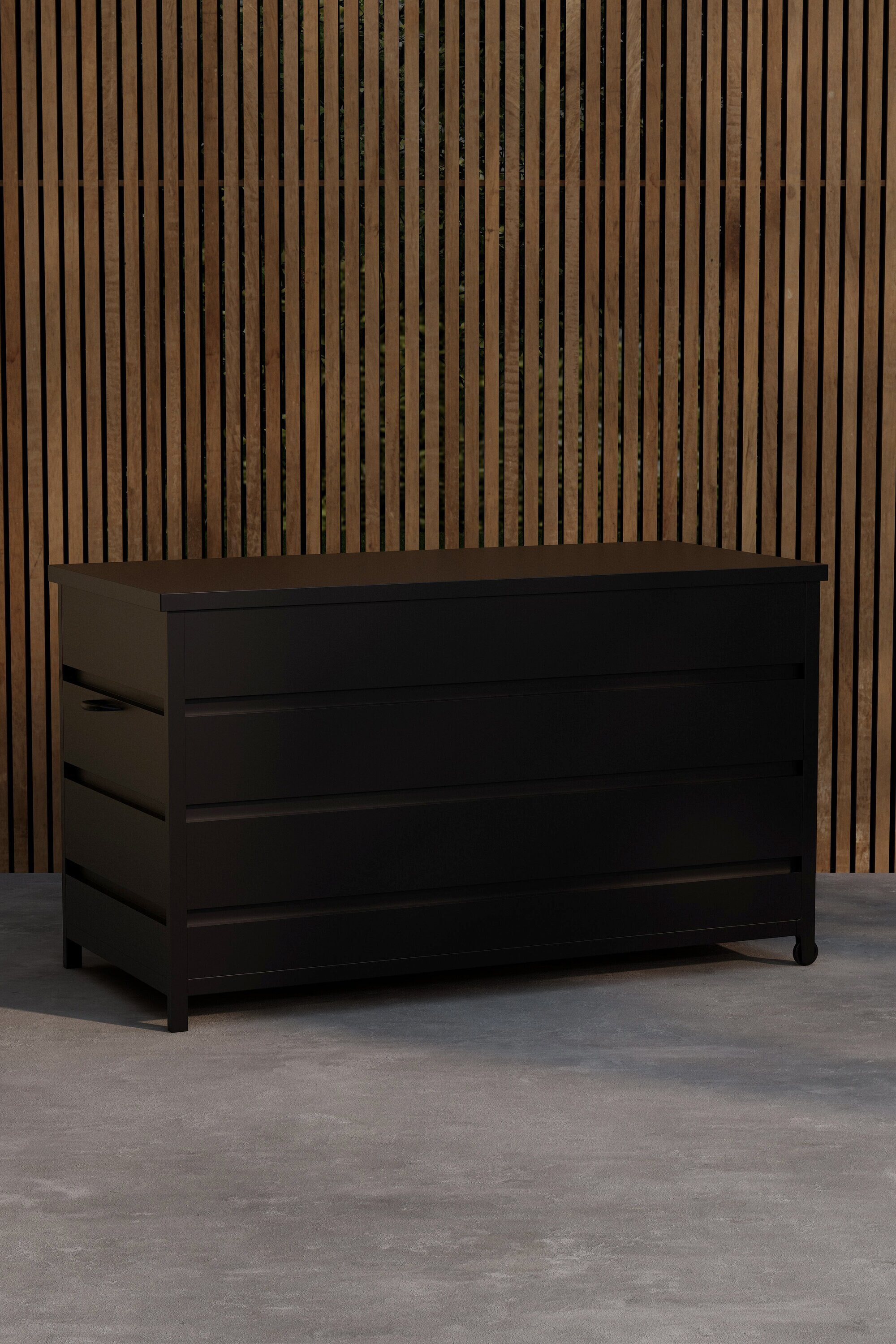 Nohr Opbergkist 'Kule' 130 x 75cm, kleur Zwart