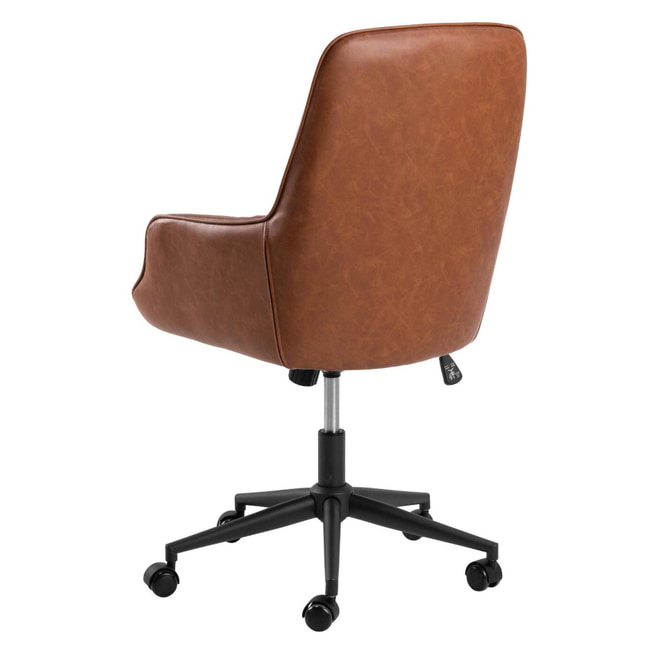 ALFORDSON Bureaustoel Met Massage En Voetensteun – PU-leer, Bruin, 150° Kantelbare Rugleuning, USB-massage, Hoofdsteun, Lendensteun, 180 Kg Draagkracht